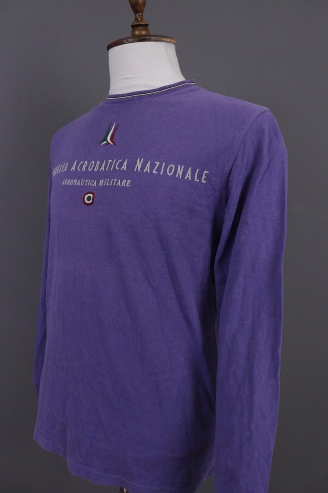 Aeronautica Militare Aeronautica Militare Purple Big Logo Pullover Sweater Size L Size US L / EU 52-54 / 3 - 9 Thumbnail
