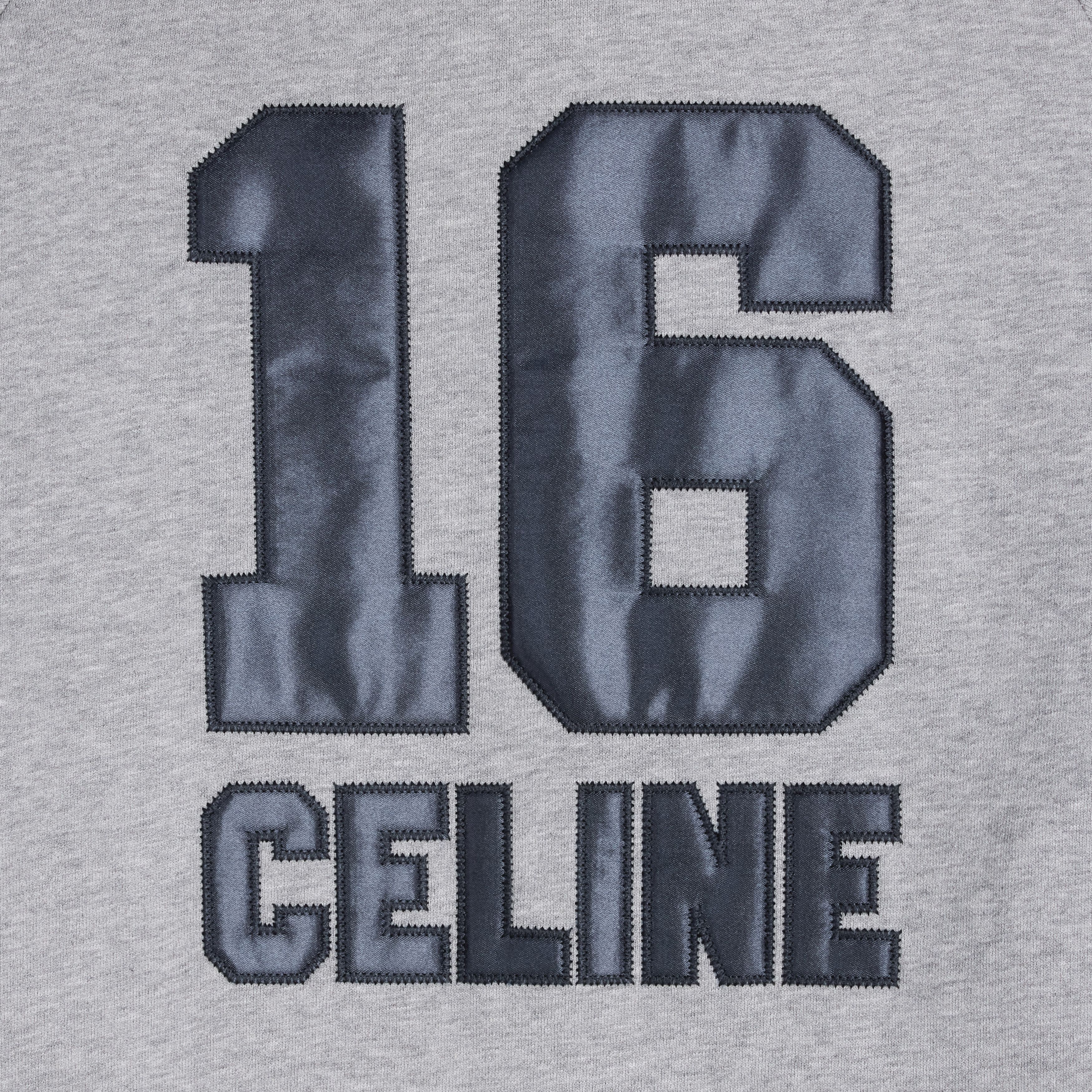 Celine o1bcso1str0824 Hoodie Dress In Cotton Fleece in Grey Size XS / US 0-2 / IT 36-38 - 3 Thumbnail