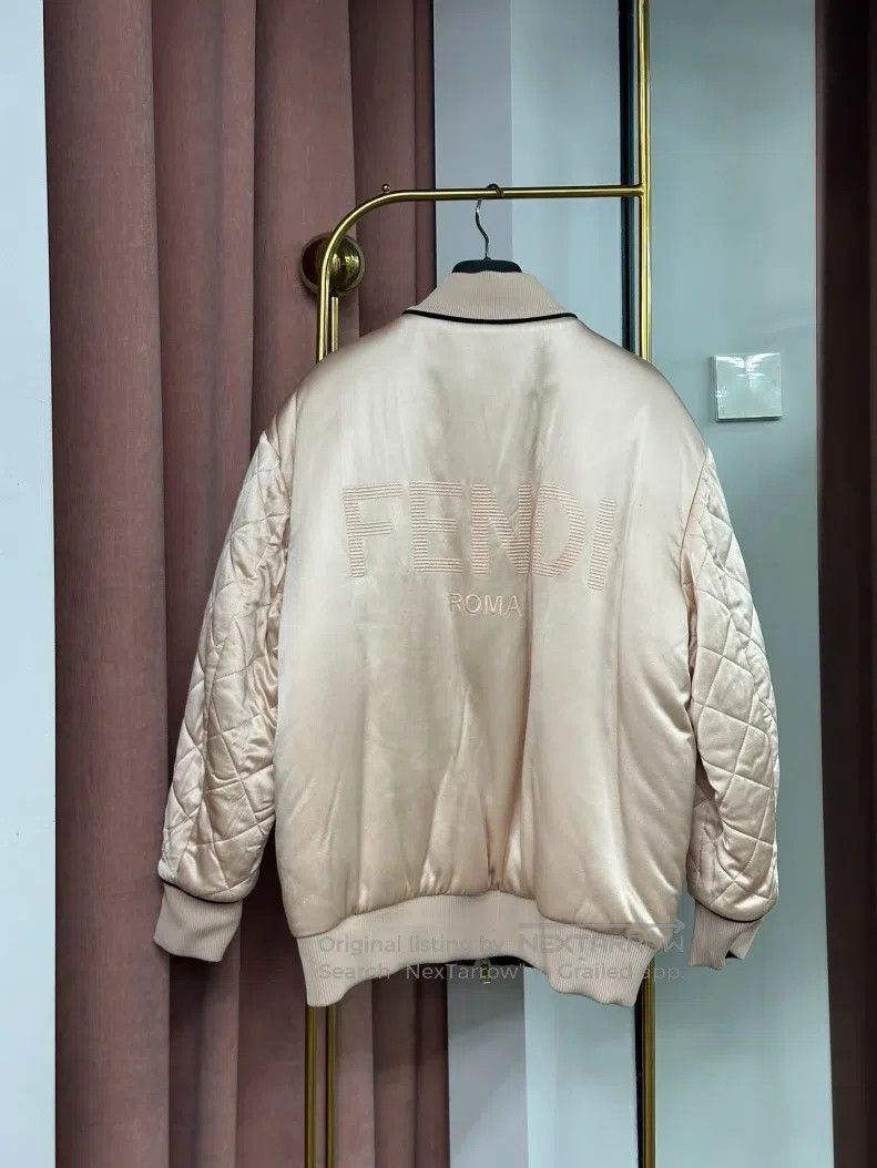 Fendi Fendi Black Silk Pink Two-Sided Wear Jacket Size XS / US 0-2 / IT 36-38 - 6 Thumbnail