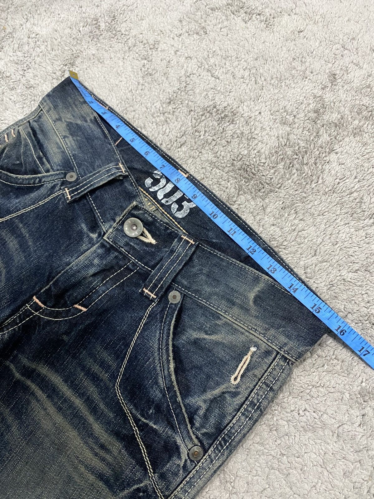 Edwin NEED GONE ‼️ Edwin 503 Blue Trip Black Flare Washed Denim Size US 31 - 16 Thumbnail