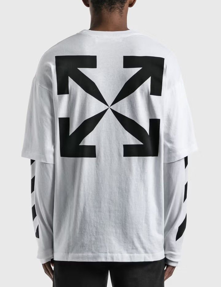 Off-White White Mona Lisa Double Layer Arrows Long Sleeve T-Shirt Size US XXL / EU 58 / 5 - 4 Thumbnail