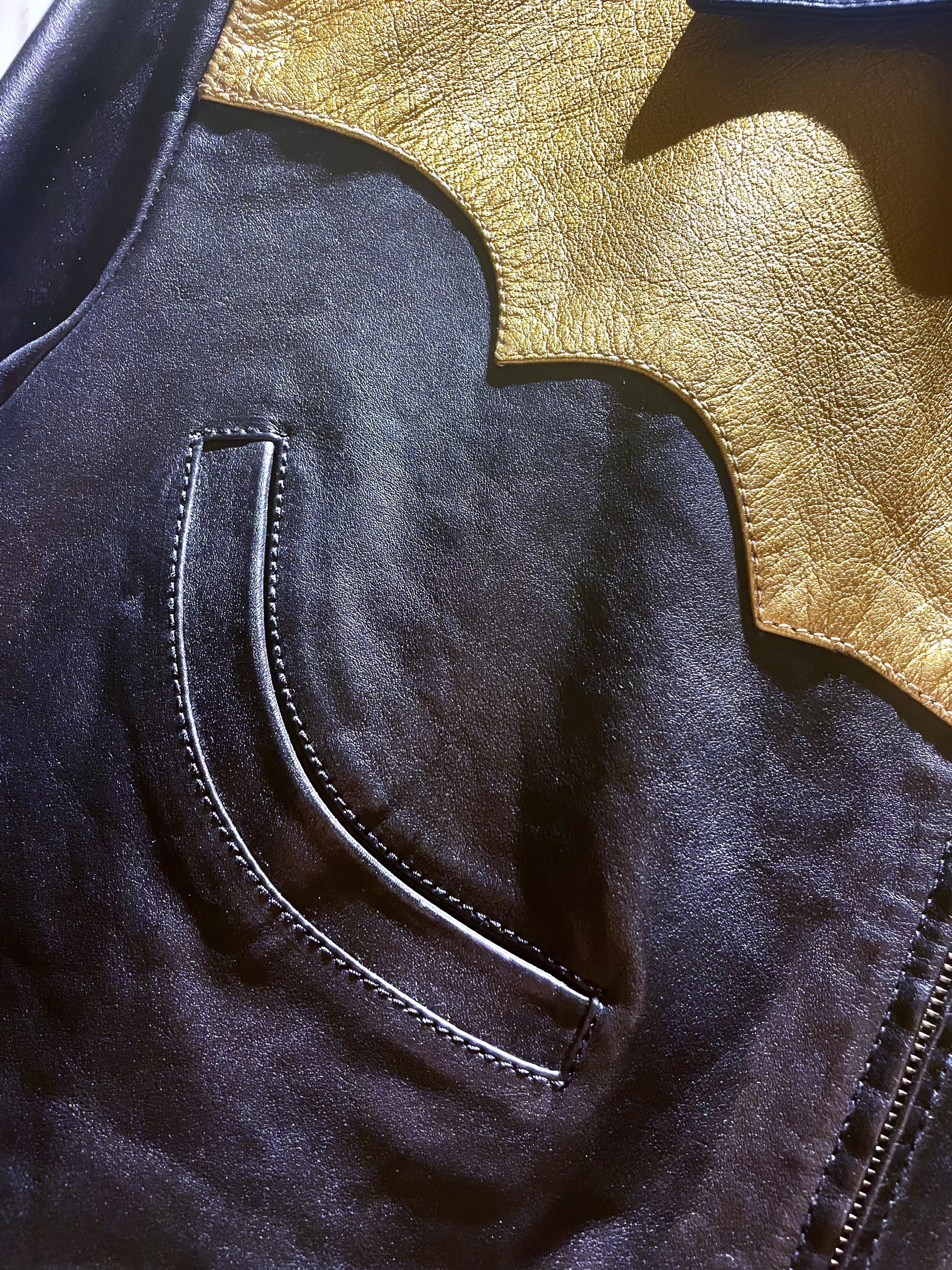 Hedi Slimane × Saint Laurent Paris GRAIL SS15 PSYCH ROCK CIRCUS WESTERN OILED CALFSKIN JACKET Size US M / EU 48-50 / 2 - 11 Thumbnail