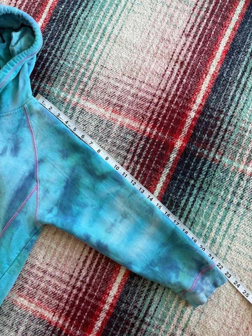 Vintage Vintage Blue Tie-Dye Niagara Falls Hoodie M Size M / US 6-8 / IT 42-44 - 8 Thumbnail