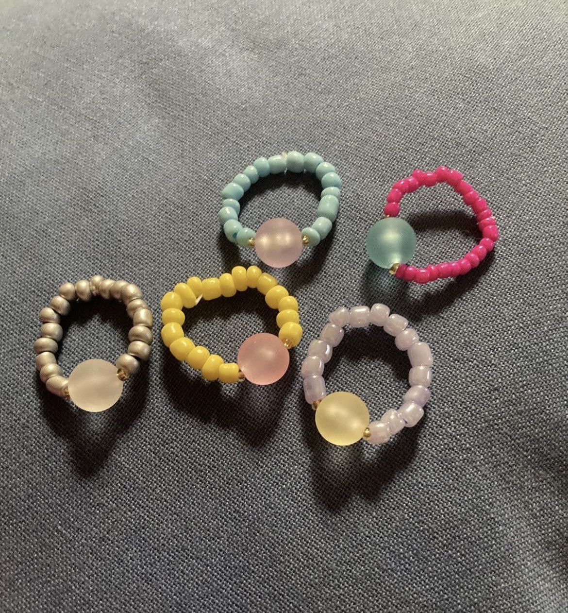 Other Gumdrop beaded ring set Size ONE SIZE - 2 Thumbnail