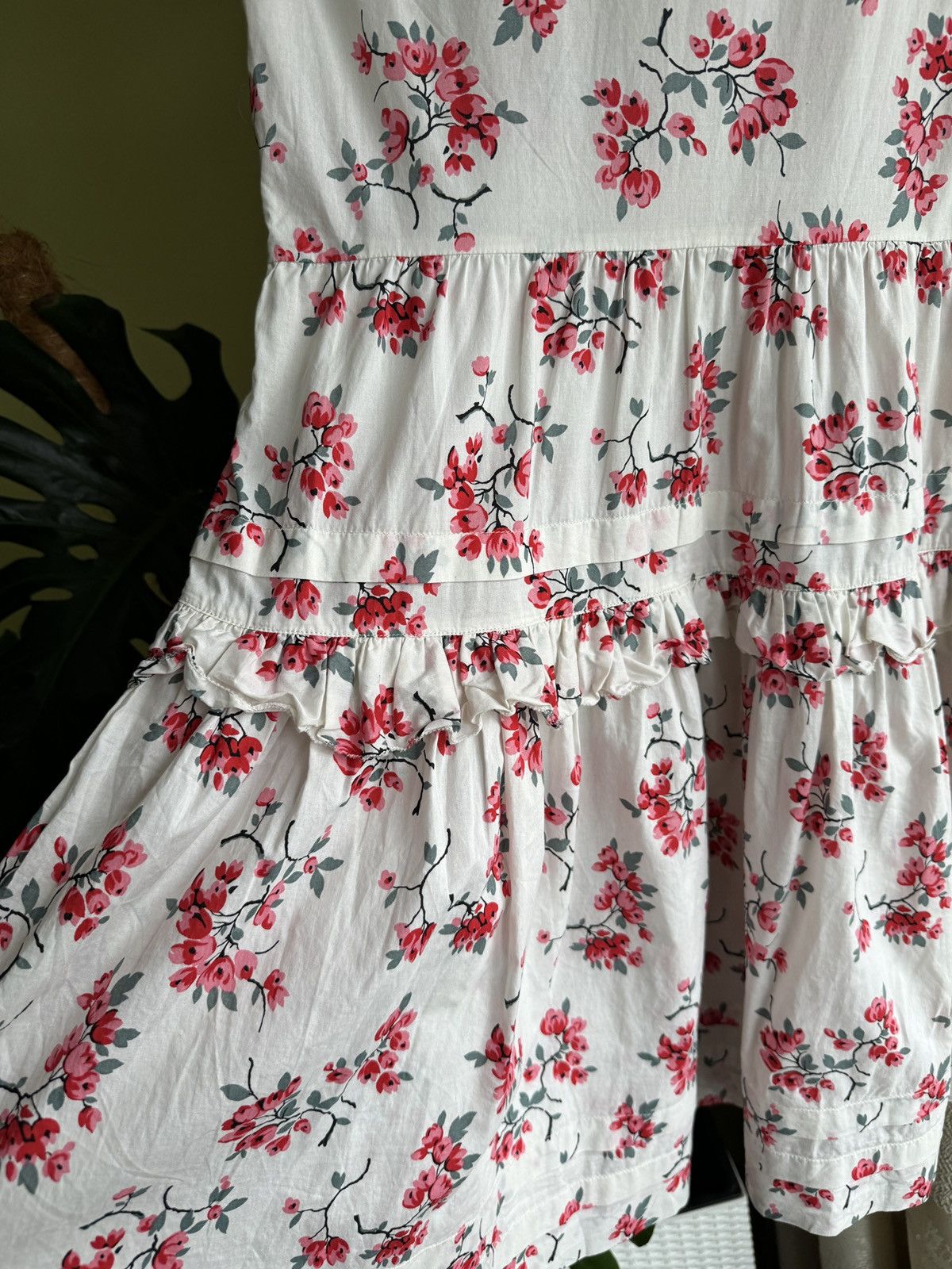RED Valentino RED Valentino Cotton Floral Dress Cherry Blossoms Print Size S / US 4 / IT 40 - 12 Thumbnail
