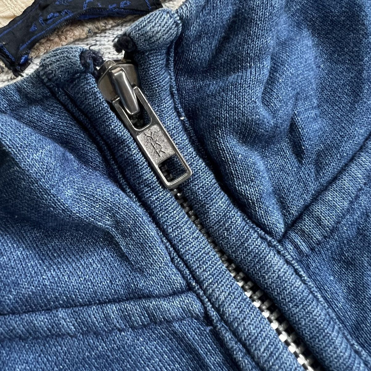 Blue Blue Japan 2000s Japanese Indigo Core Zip Hoodie Size US M / EU 48-50 / 2 - 4 Thumbnail
