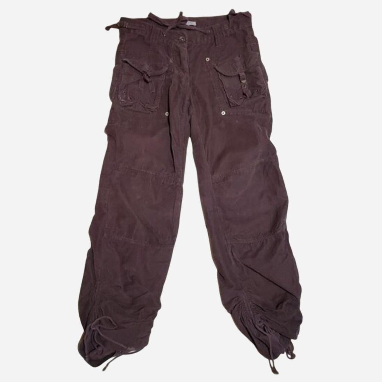 Arizona Jean Co. y2k grunge skater brown corduroy cargo pants Size 27" / US 4 / IT 40 - 5 Thumbnail
