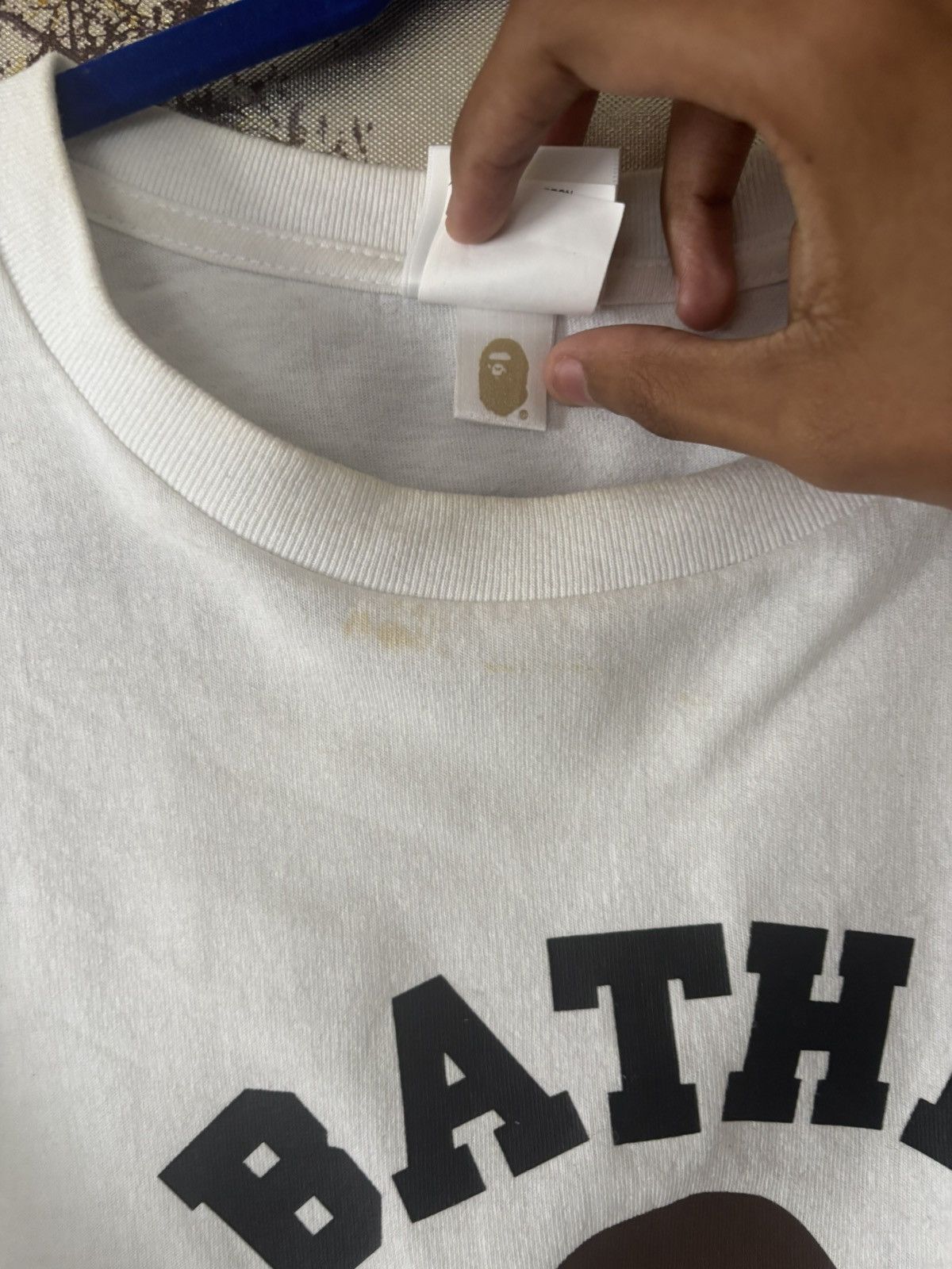 Bape White a bathing ape tee Size US XL / EU 56 / 4 - 5 Thumbnail