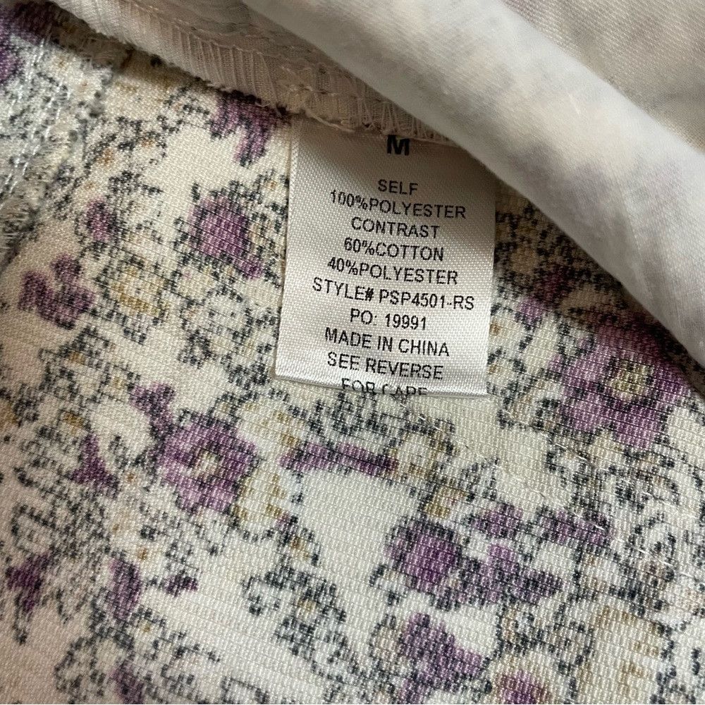 Other New Polagram Corduroy Floral High-Rise Wide Leg Jeans Pants Size 32" / US 10 / IT 46 - 7 Thumbnail