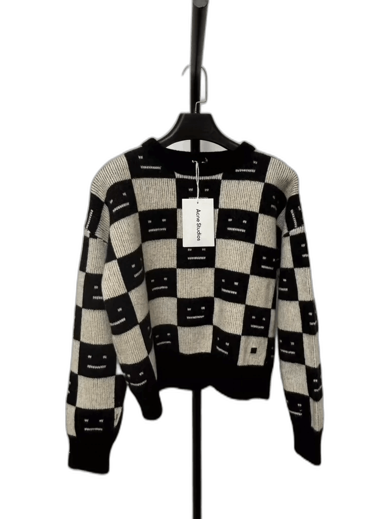 Acne Studios Acne Studios Black and White Wool Sweater Size US S / EU 44-46 / 1 - 1 Thumbnail
