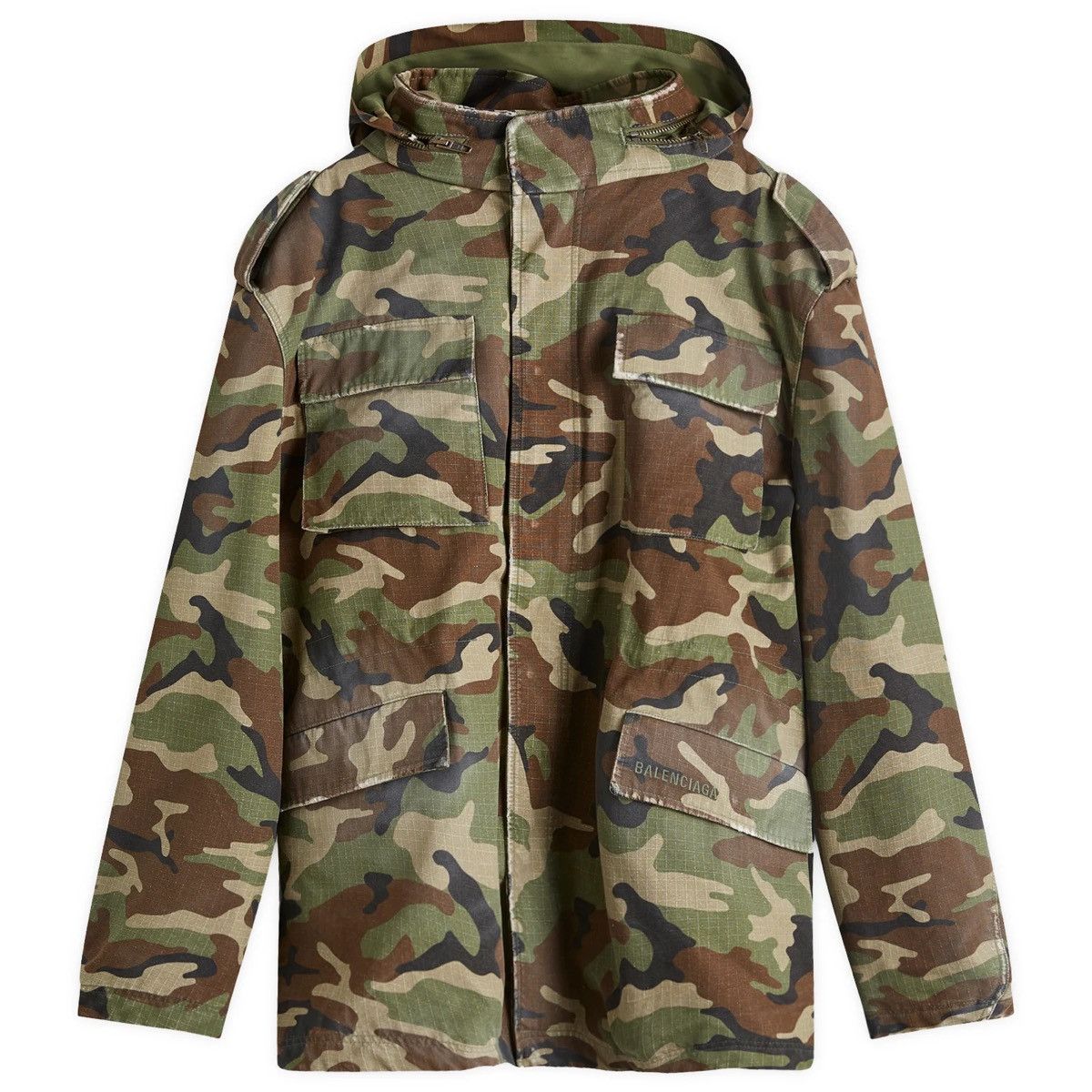 Balenciaga 💥SIZE XL💥Camo Cargo Jacket Size US L / EU 52-54 / 3 - 1 Thumbnail