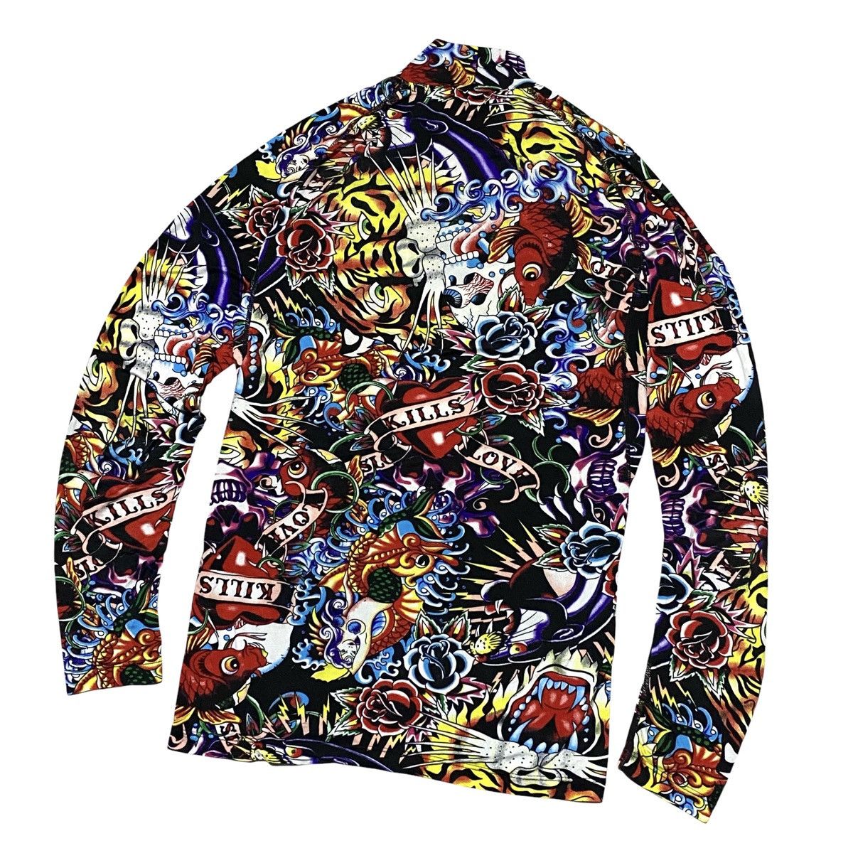 Beauty Beast × Jean Paul Gaultier × Vintage 🔥RARE🔥 Uknown art tatto mesh shirt Size US S / EU 44-46 / 1 - 4 Thumbnail
