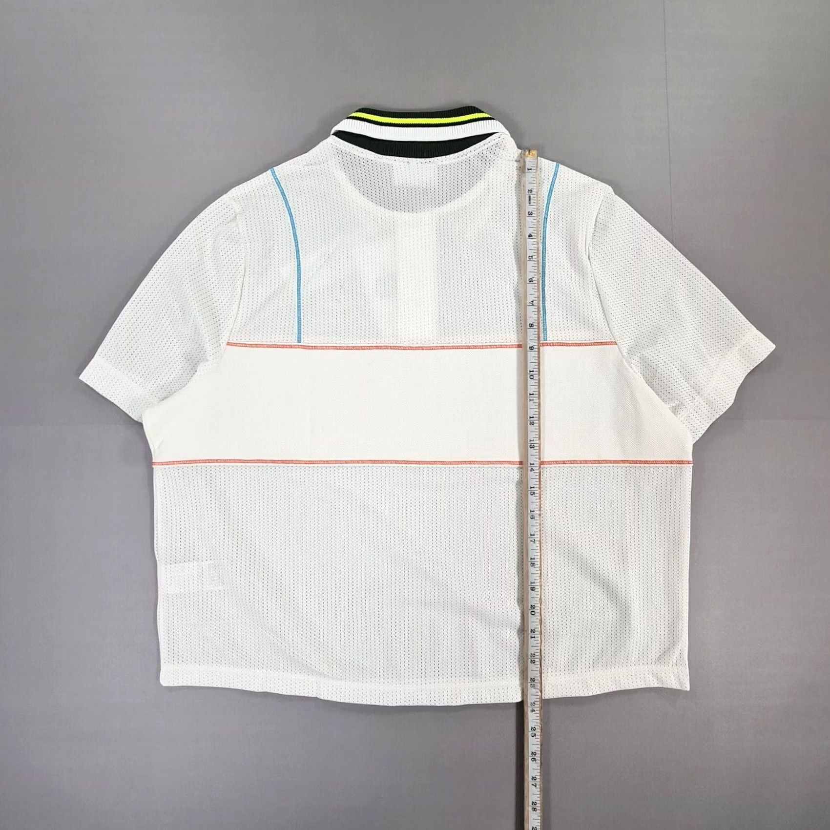 Lacoste Lacoste Polo Shirt Womens White 44 Slim Short Sleeve Collared Knit 100% Polyester Machine Washable PF5627 Size M / US 6-8 / IT 42-44 - 7 Thumbnail
