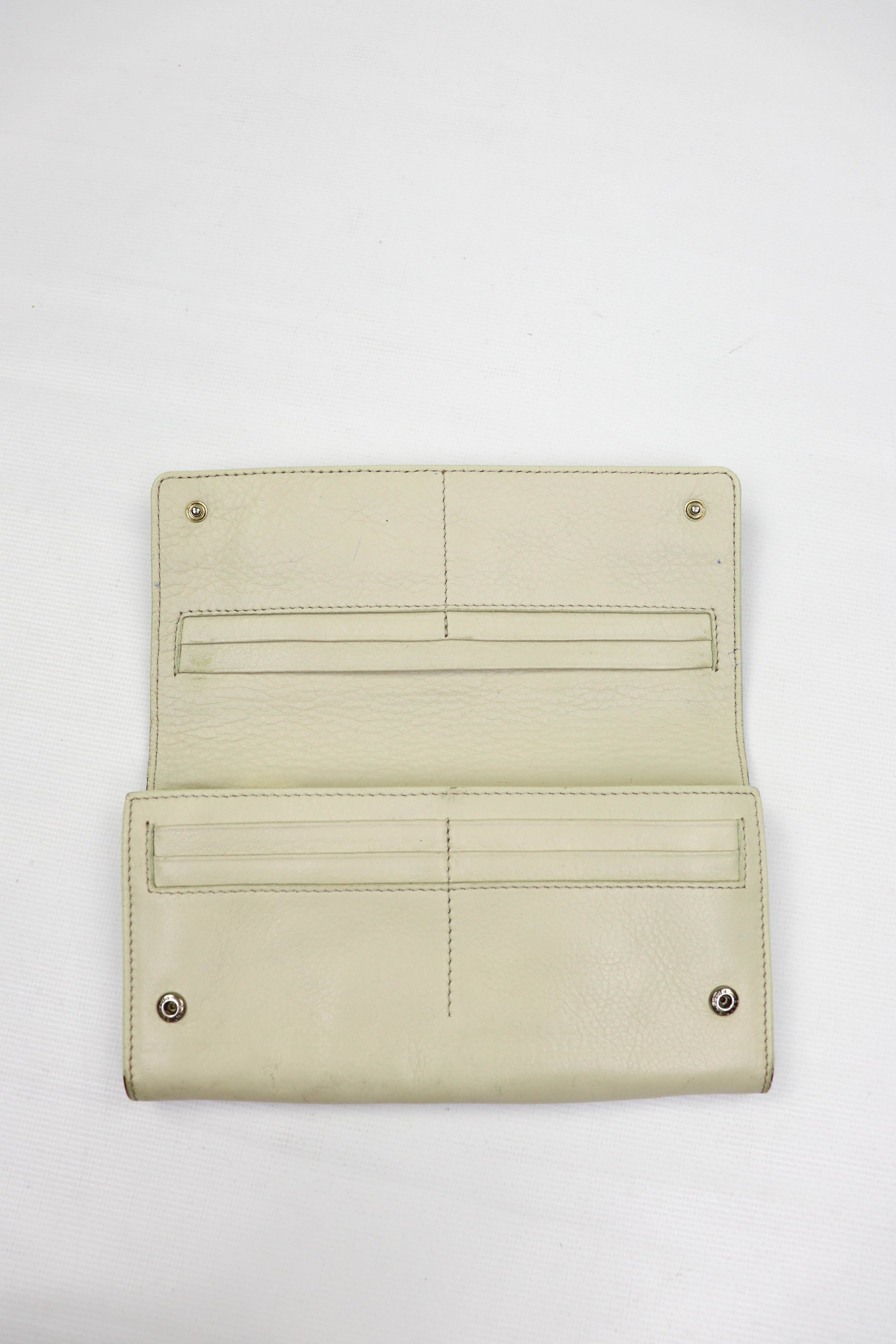Mulberry Mulberry England WU1 Cream White Real Leather Wallet Size ONE SIZE - 3 Thumbnail