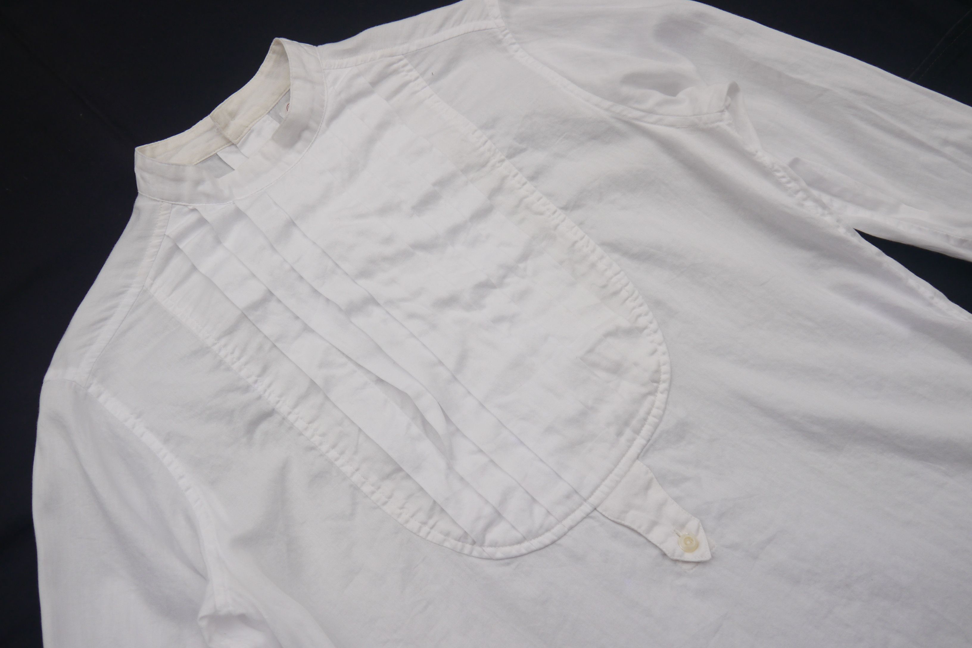 Japanese Brand (S451) Beams Boy White Pleated French Cuff Shirt Japan Size S / US 4 / IT 40 - 3 Thumbnail