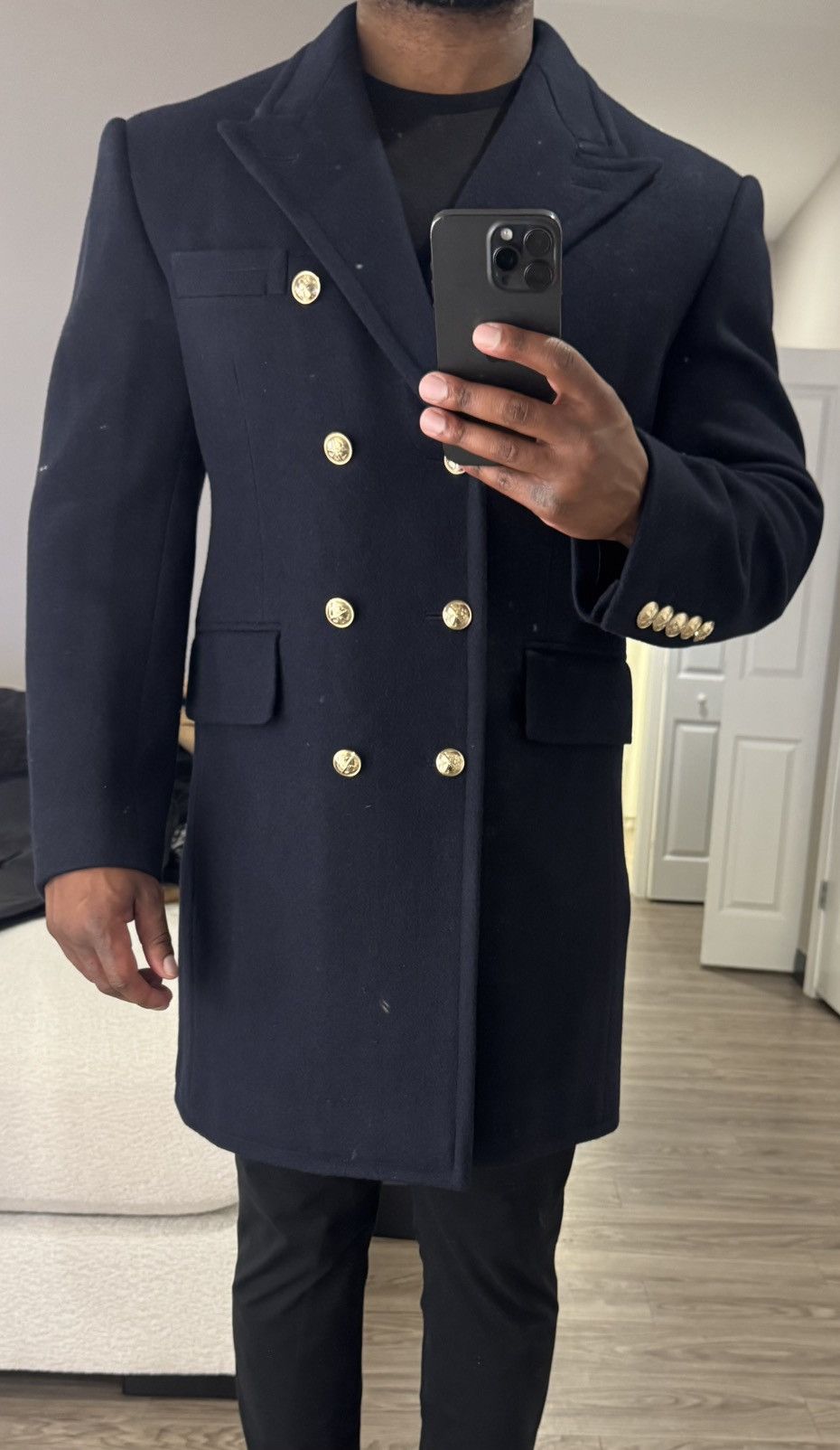 Other Custom Double-Breasted Allure Overcoat — Michael Andrews Size US L / EU 52-54 / 3 - 2 Thumbnail