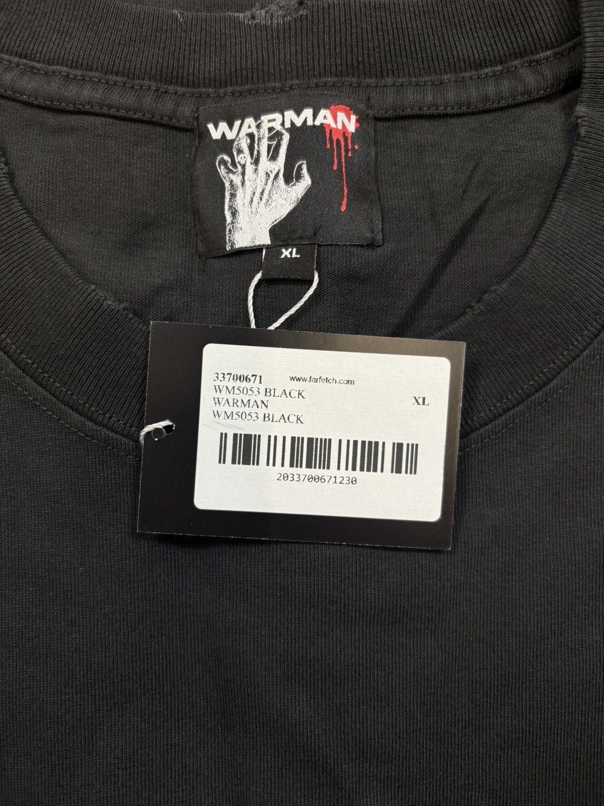 Vintage WARMAN I SEE THE LIGHT GRAPHIC TEE, Washed Black Size US XL / EU 56 / 4 - 13 Thumbnail