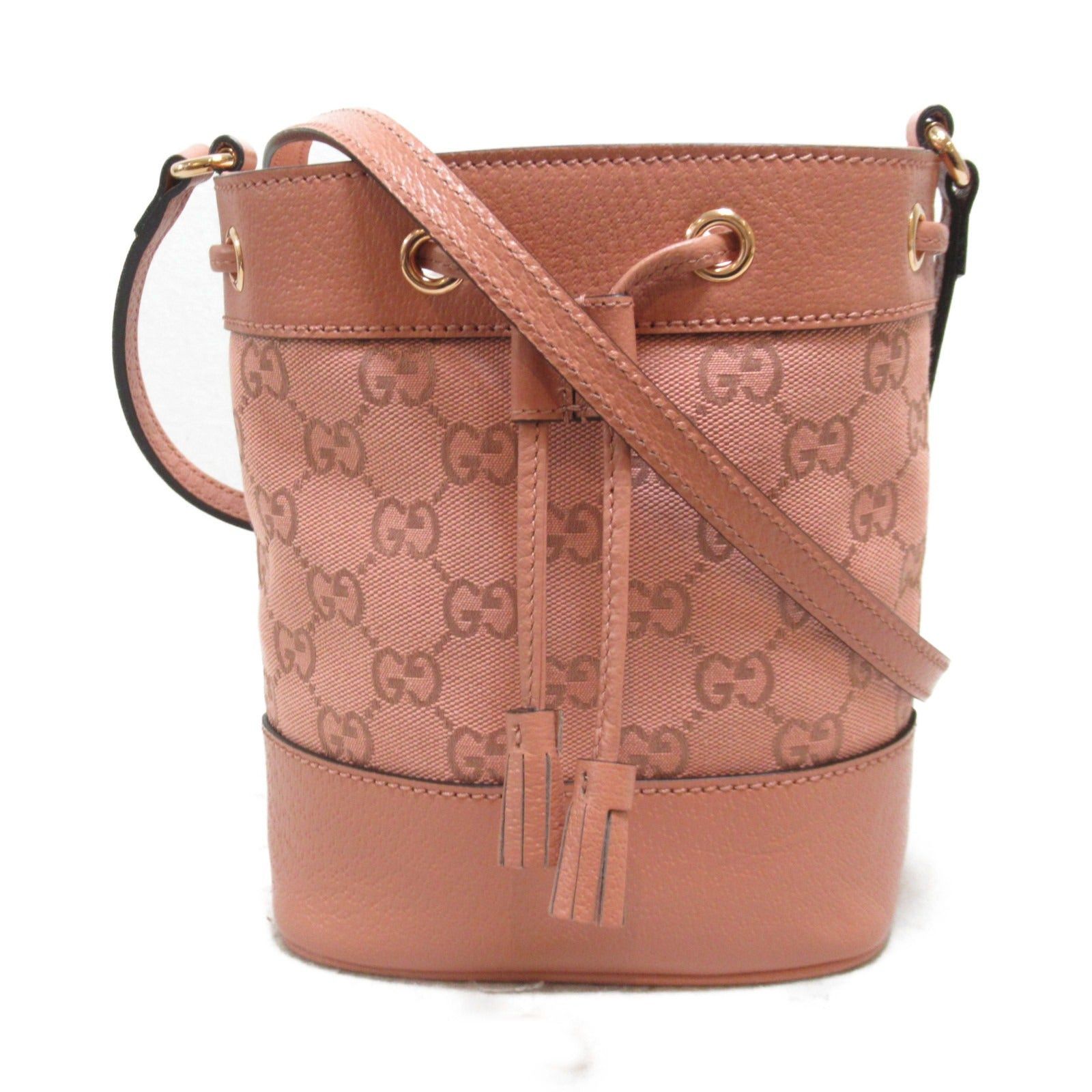 Gucci Shoulder Bag Gg Canvas Pink