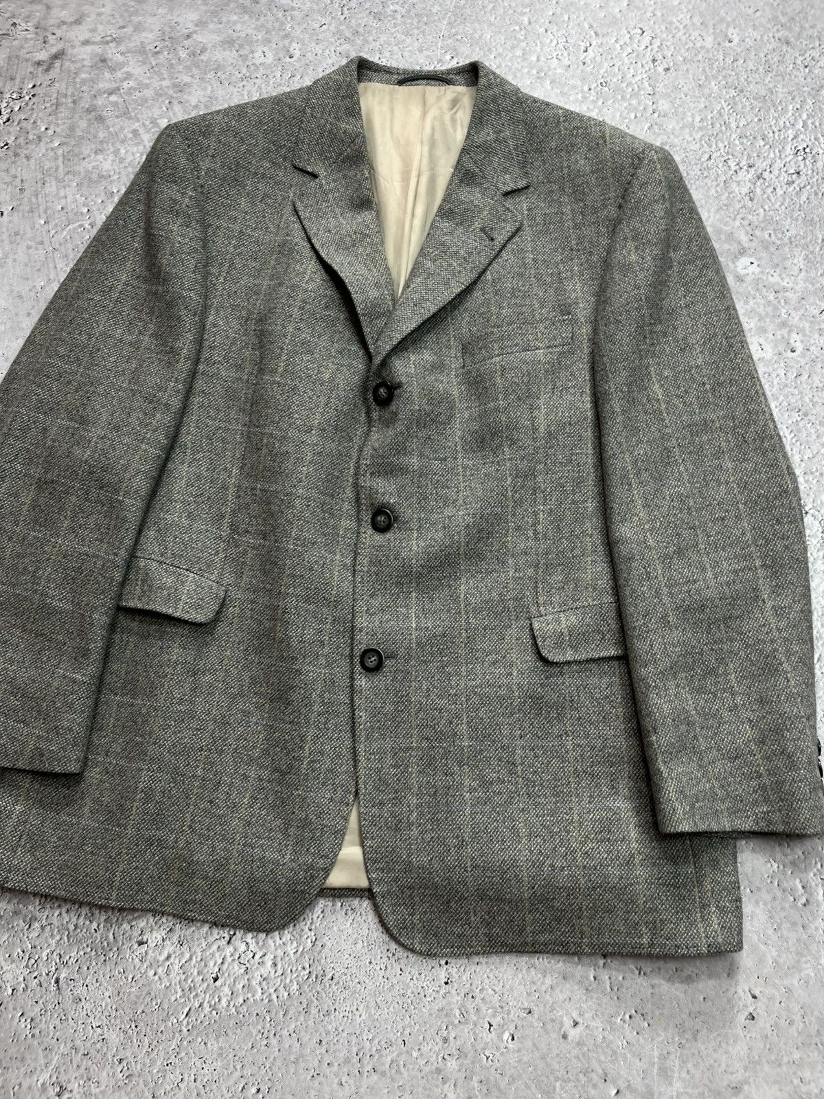 Other Vintage Atelier Torino Wool Blazer Gray Size 52 Jacket Size US L / EU 52-54 / 3 - 4 Thumbnail