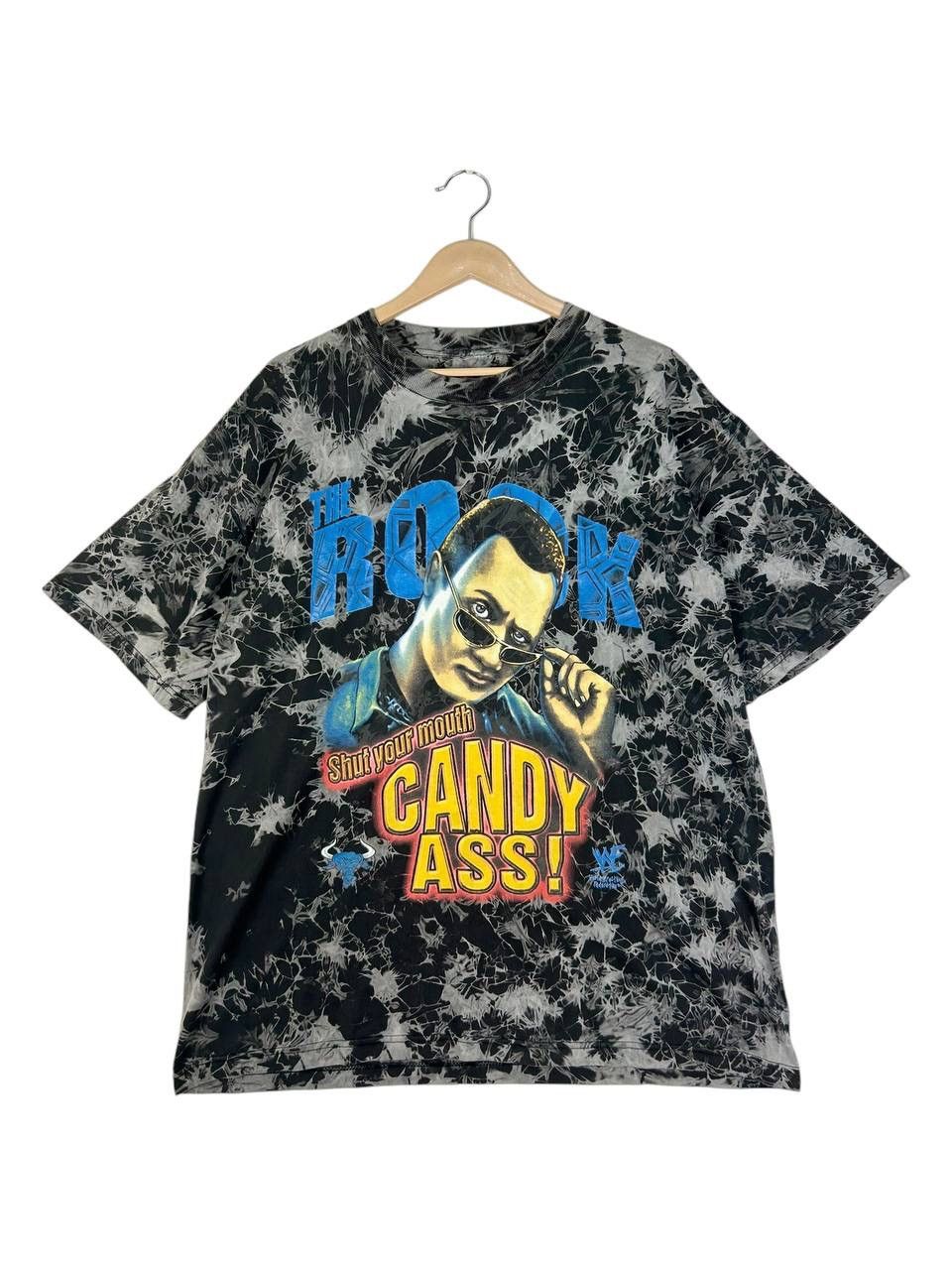 Vintage × WWE × WWF Vintage 90s The Rock Shut Your Mouth Candy Ass! Wwf Size US XL / EU 56 / 4 - 1 Thumbnail