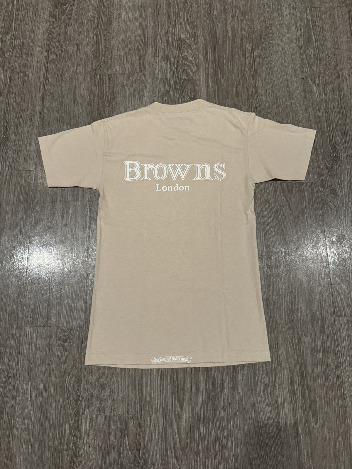 Chrome Hearts Chrome Hearts x Browns London Cream Beige Tee Small Size US S / EU 44-46 / 1 - 1 Thumbnail