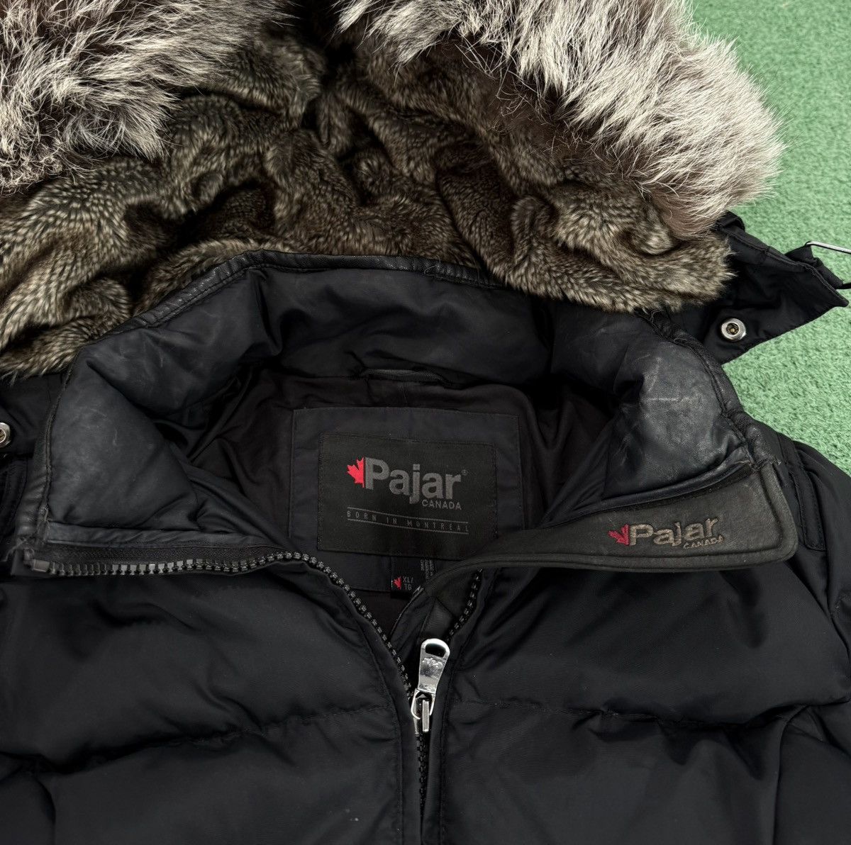 Pajar Pajar Canada Black Down Fox Fur Jacket Parka Size XL / US 12-14 / IT 48-50 - 6 Thumbnail