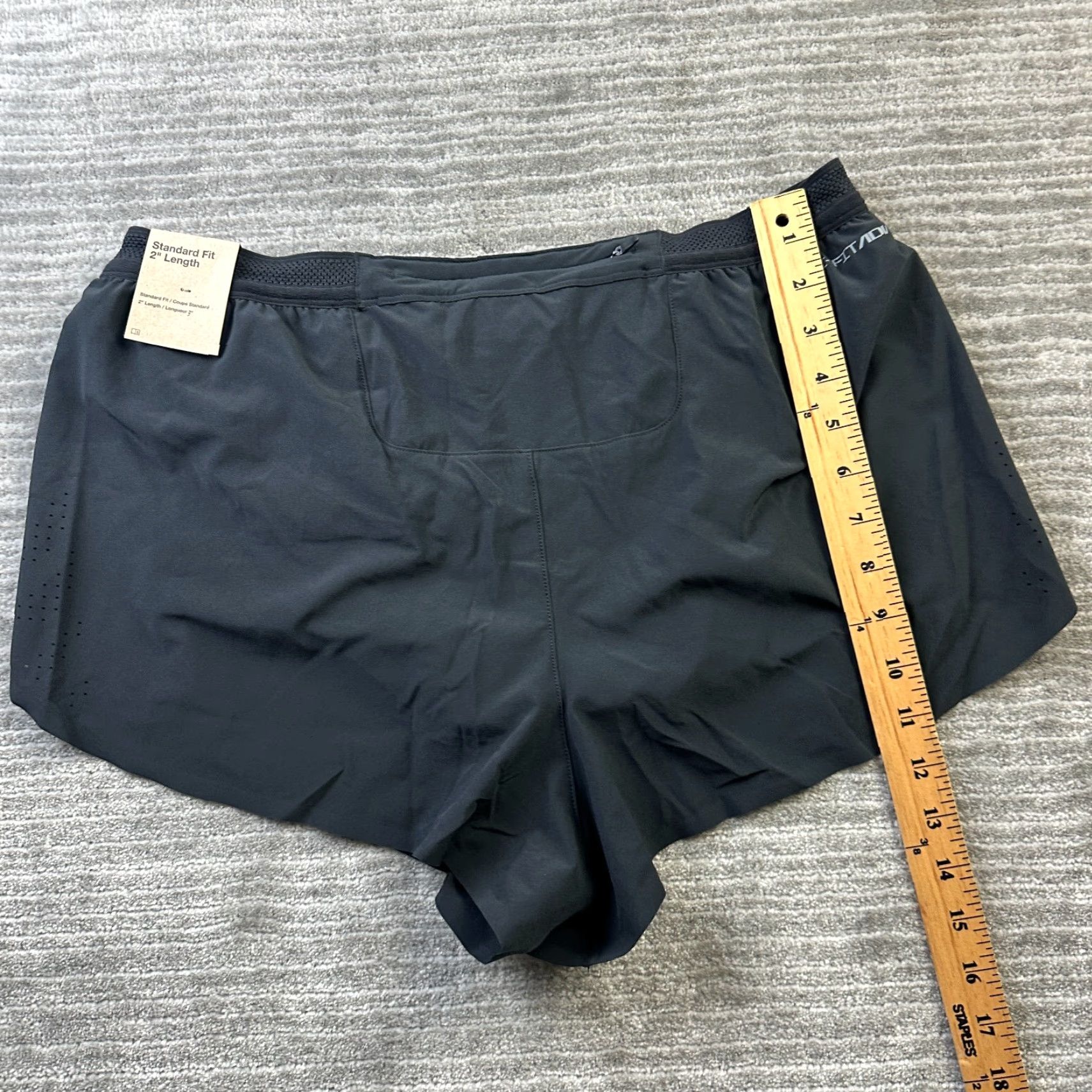 Nike Nike Aeroswift Shorts Mens Large Black 2" Running Dri Fit Racing Size US 33 - 8 Thumbnail
