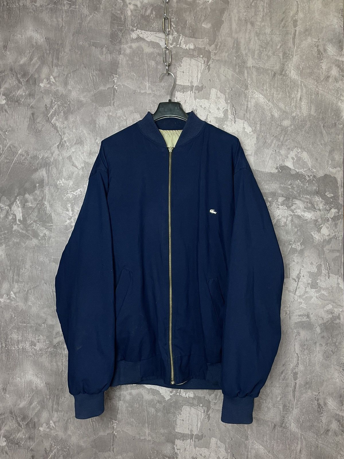 Other Vintage Lacoste bomber reversible jacket 80s 90 zip Size US L / EU 52-54 / 3 - 1 Thumbnail