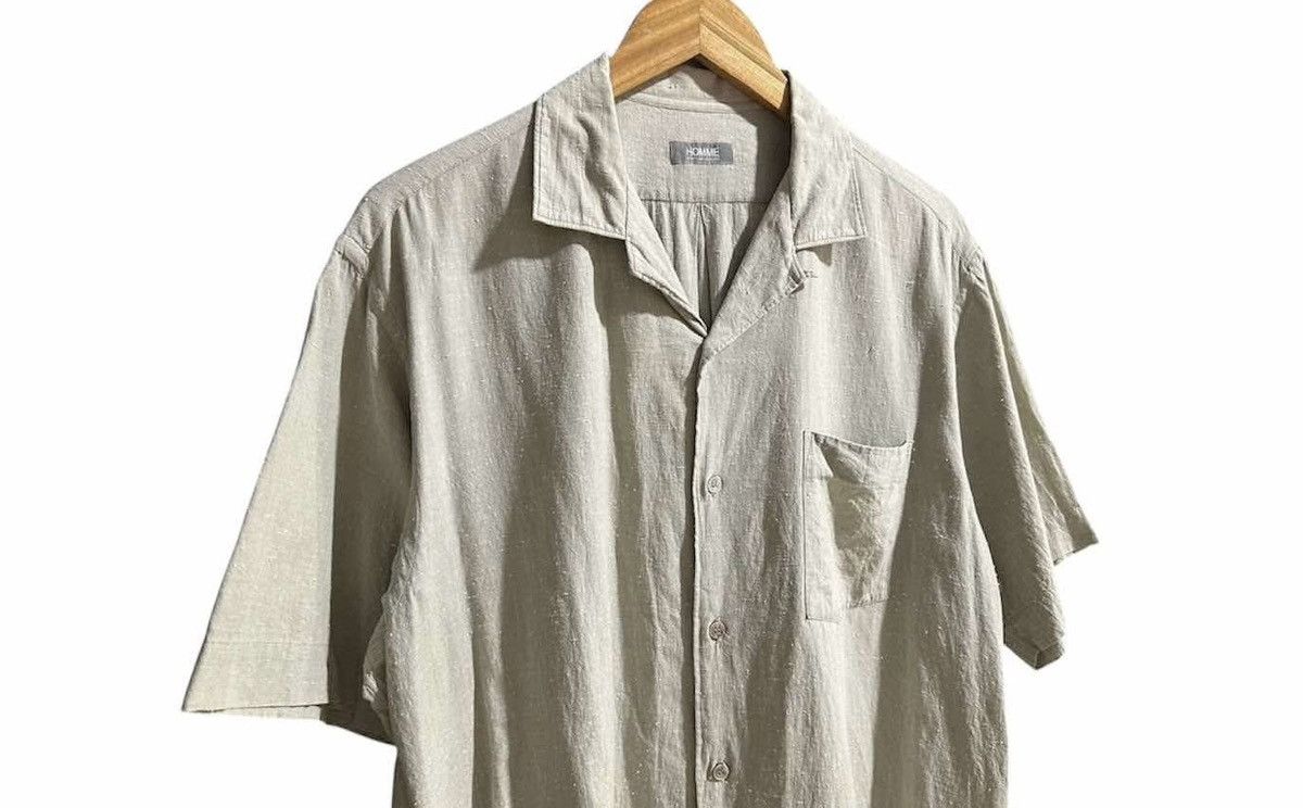 Comme des Garcons Homme 🔥80s Vintage Comme Des Garcons Homme Shirt Camp Collar Size US XL / EU 56 / 4 - 12 Thumbnail