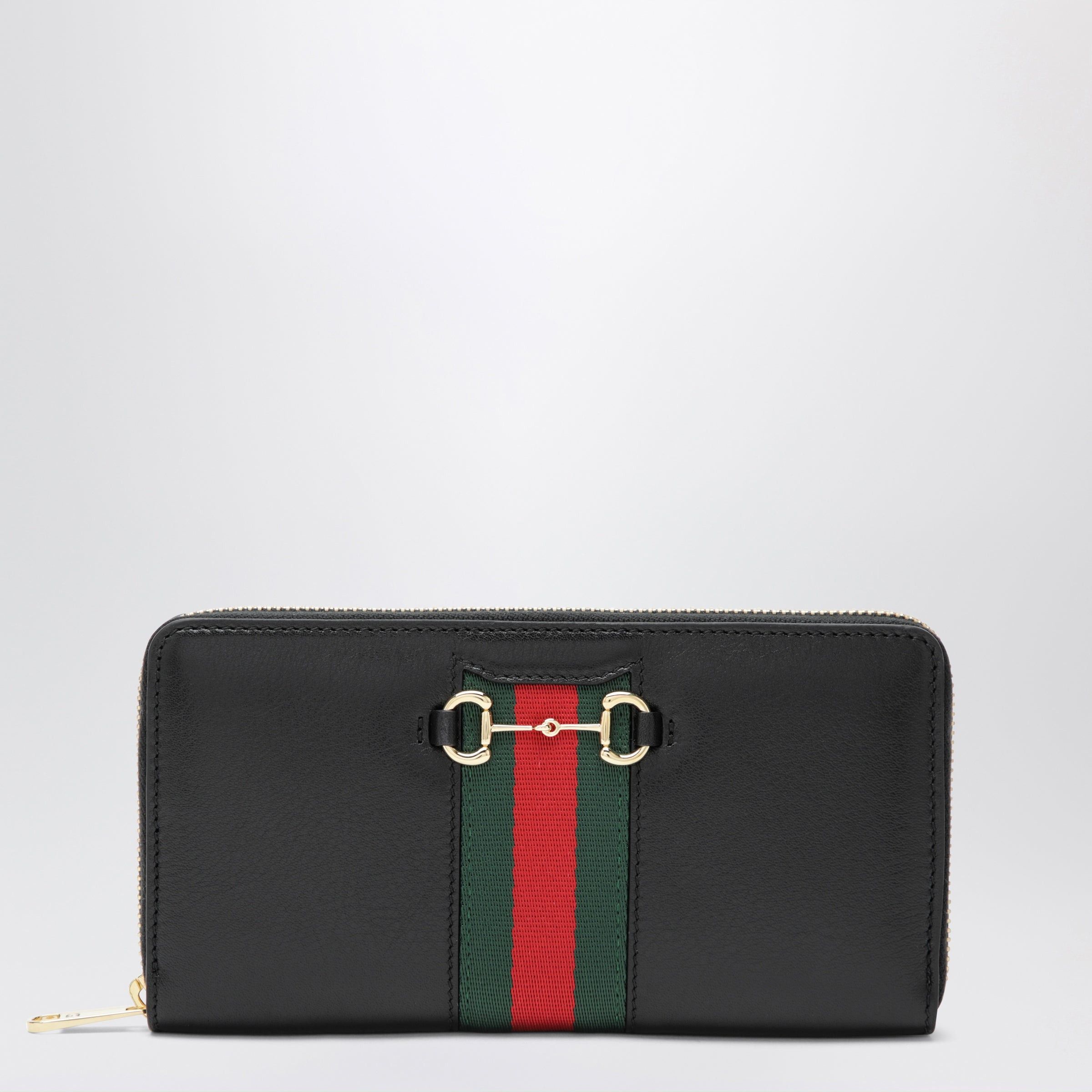 Gucci Gucci Black Horsebit Web Wallet Size ONE SIZE - 1 Thumbnail