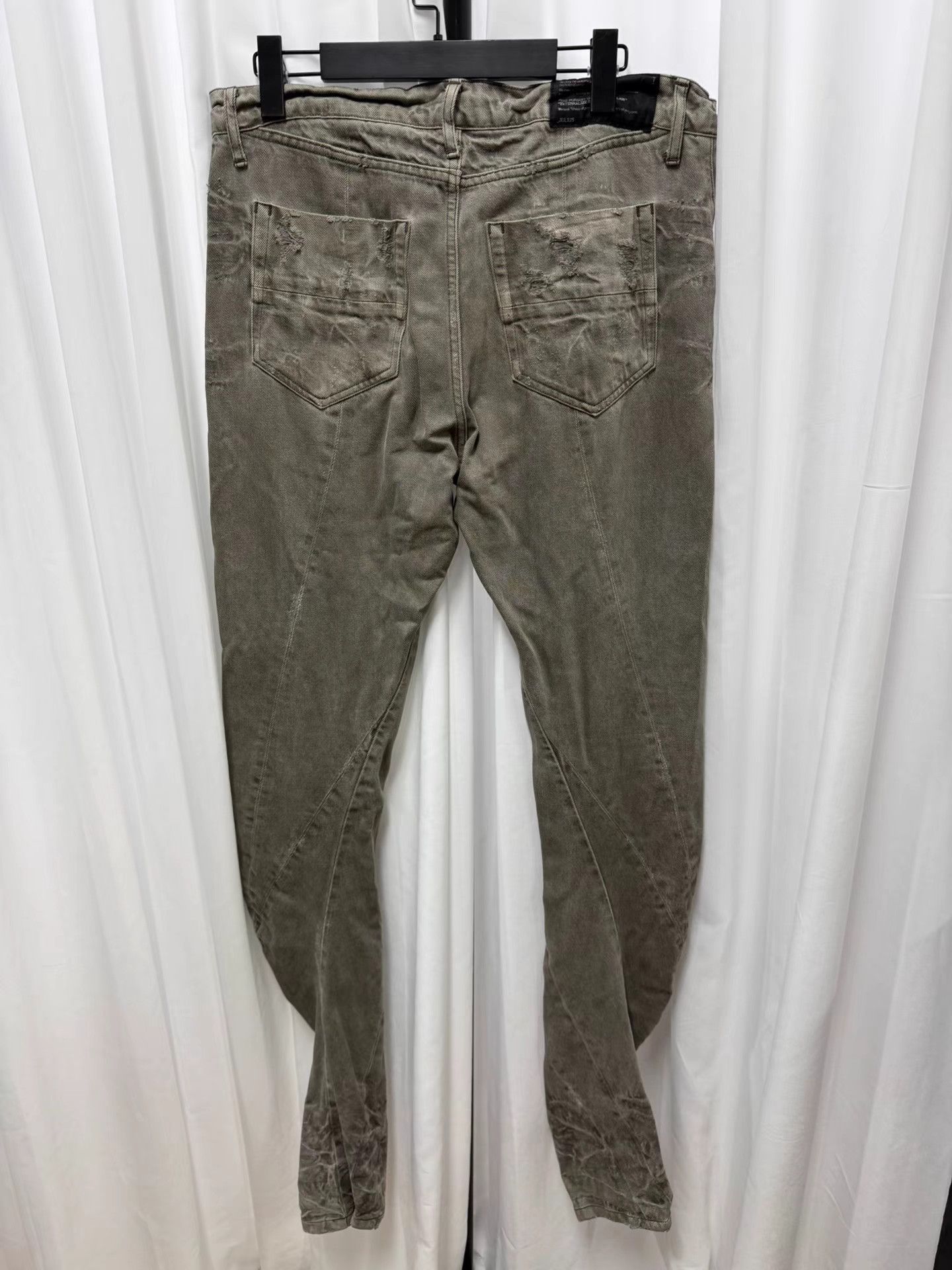 Julius Julius 7 10SS Distressed Mud-Dyed Slim Pants K20 Size US 33 - 5 Thumbnail