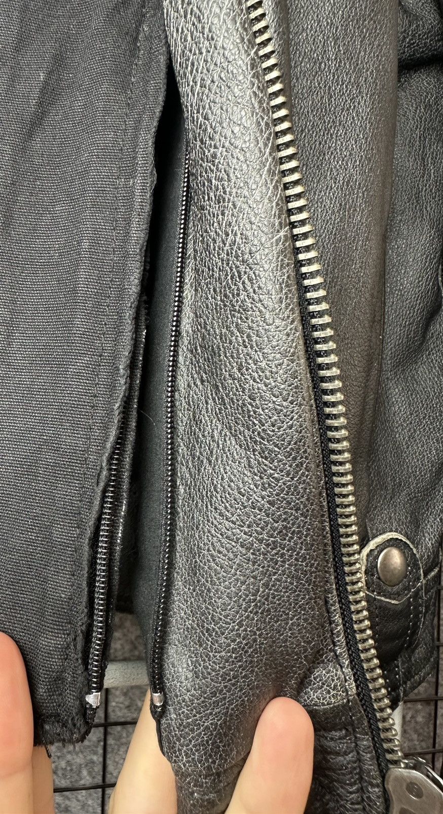 Genuine Leather Distressed Detachable Hood Real Leather Biker Jacket Size 48 Size US M / EU 48-50 / 2 - 18 Thumbnail