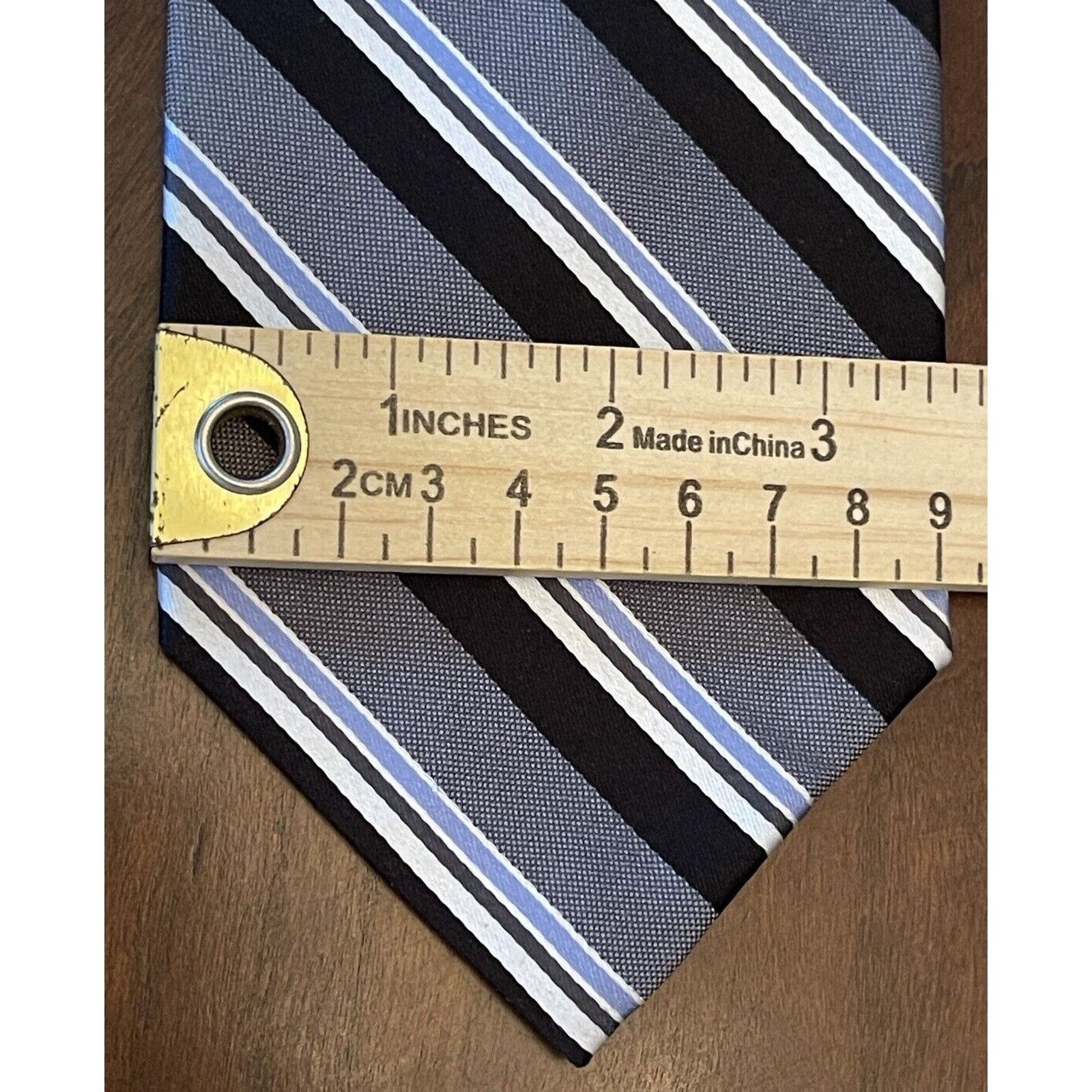 Stafford Stafford Black Gray Blue HandMade 100% Silk Made in China XL Size ONE SIZE - 4 Thumbnail
