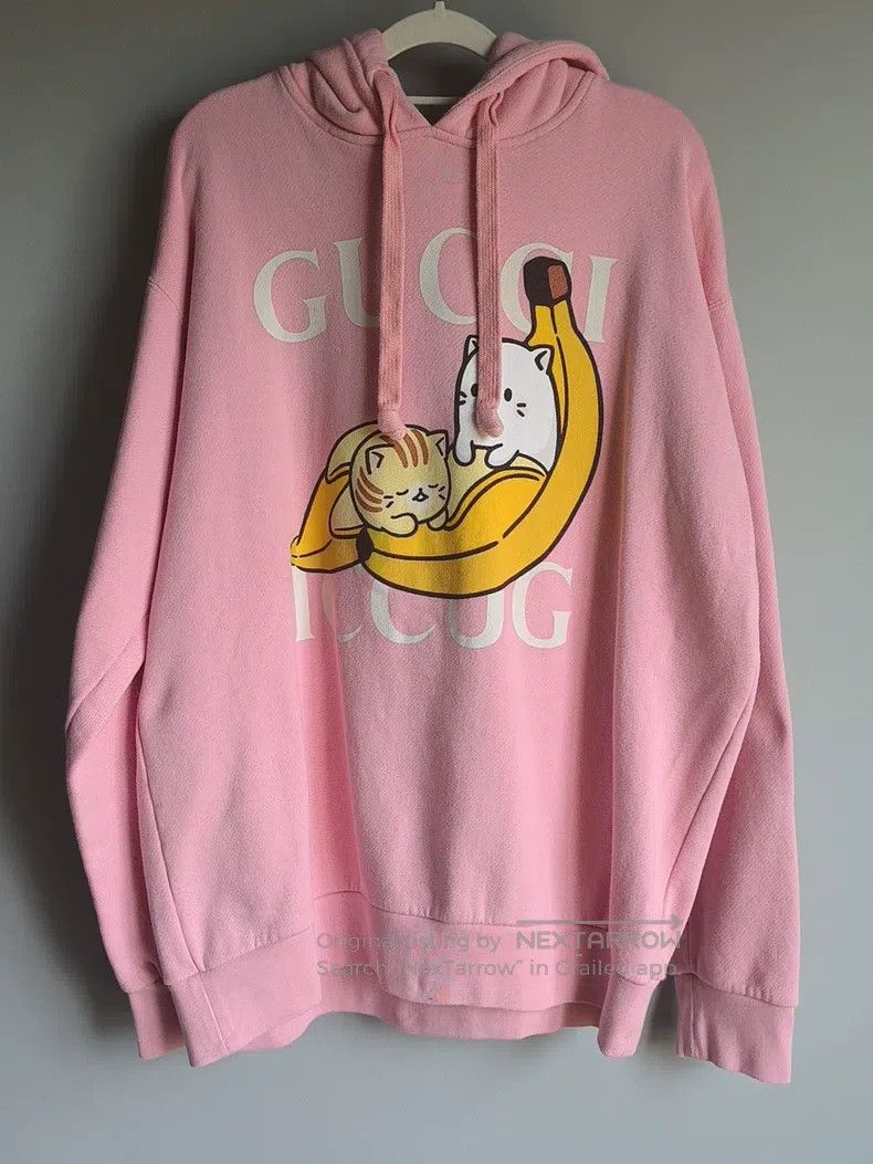 Gucci Gucci Pink banana cat sweatshirt Size M / US 6-8 / IT 42-44 - 1 Thumbnail