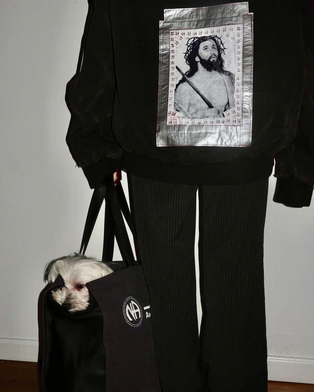 Enfants Riches Deprimes 🚭 INSANE 🚭 PATCHWORK & DUCT TAPE CHRIST THRASHED JACKET Size US XL / EU 56 / 4 - 3 Thumbnail