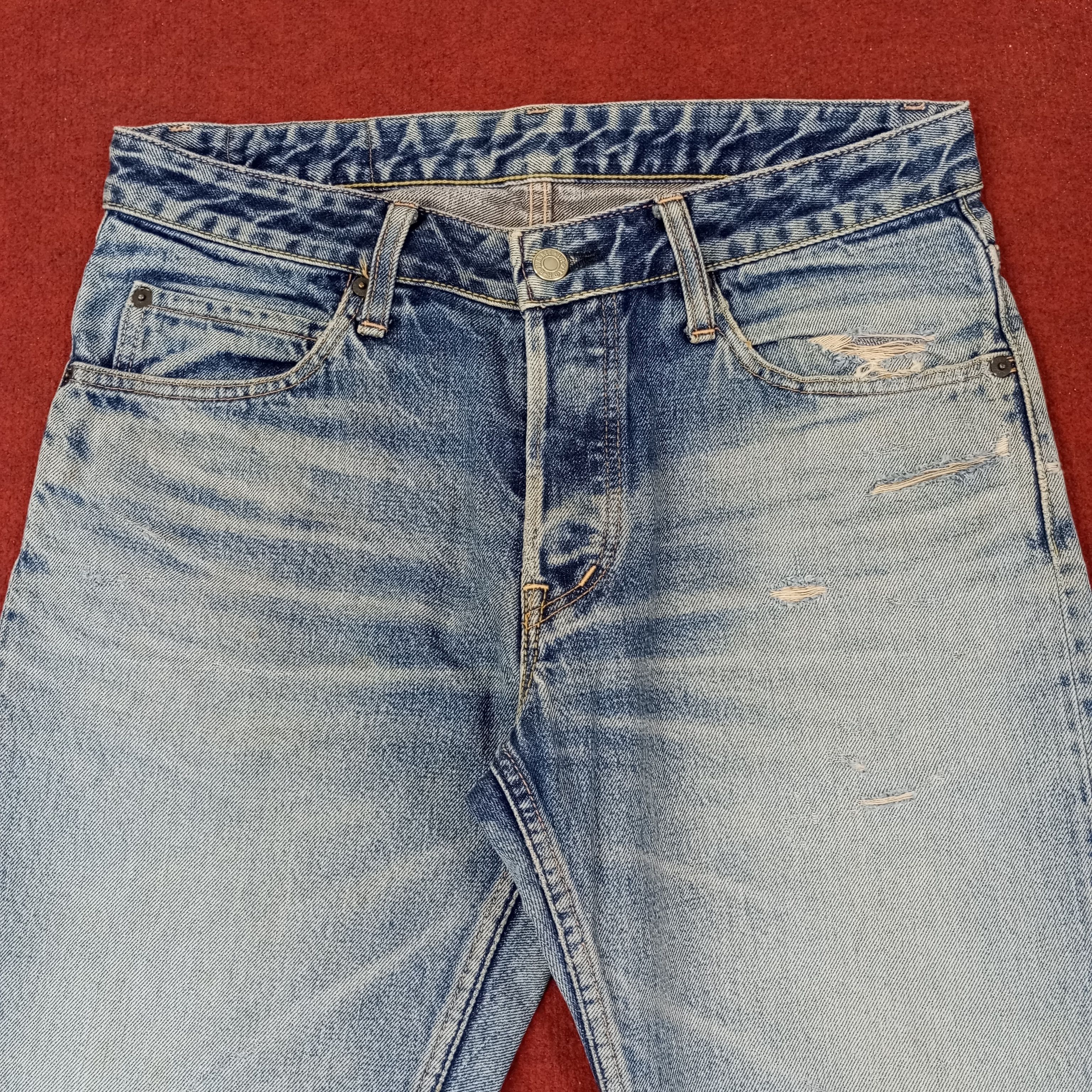 Japanese Brand Vintage Hramchm Japanese Brand Distressed Jeans c244n29 Size US 31 - 2 Thumbnail