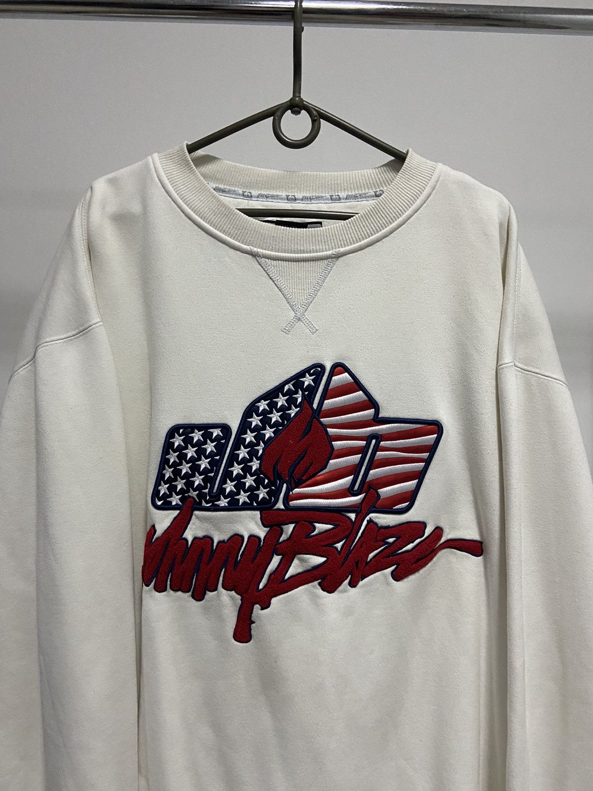 Japanese Brand × Vintage Johnny Blaze vintage skate sweatshirt big logo SK8 Size US XL / EU 56 / 4 - 2 Thumbnail