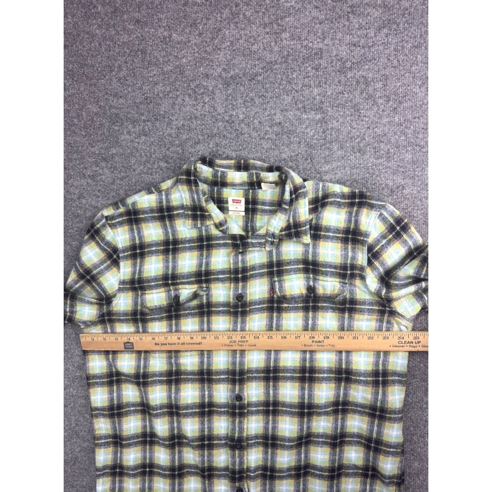 Levi's Levi's Flannel Shirt Men XL Plaid Relaxed Fit Long Sleeve Button Up Casual Size US XL / EU 56 / 4 - 4 Thumbnail