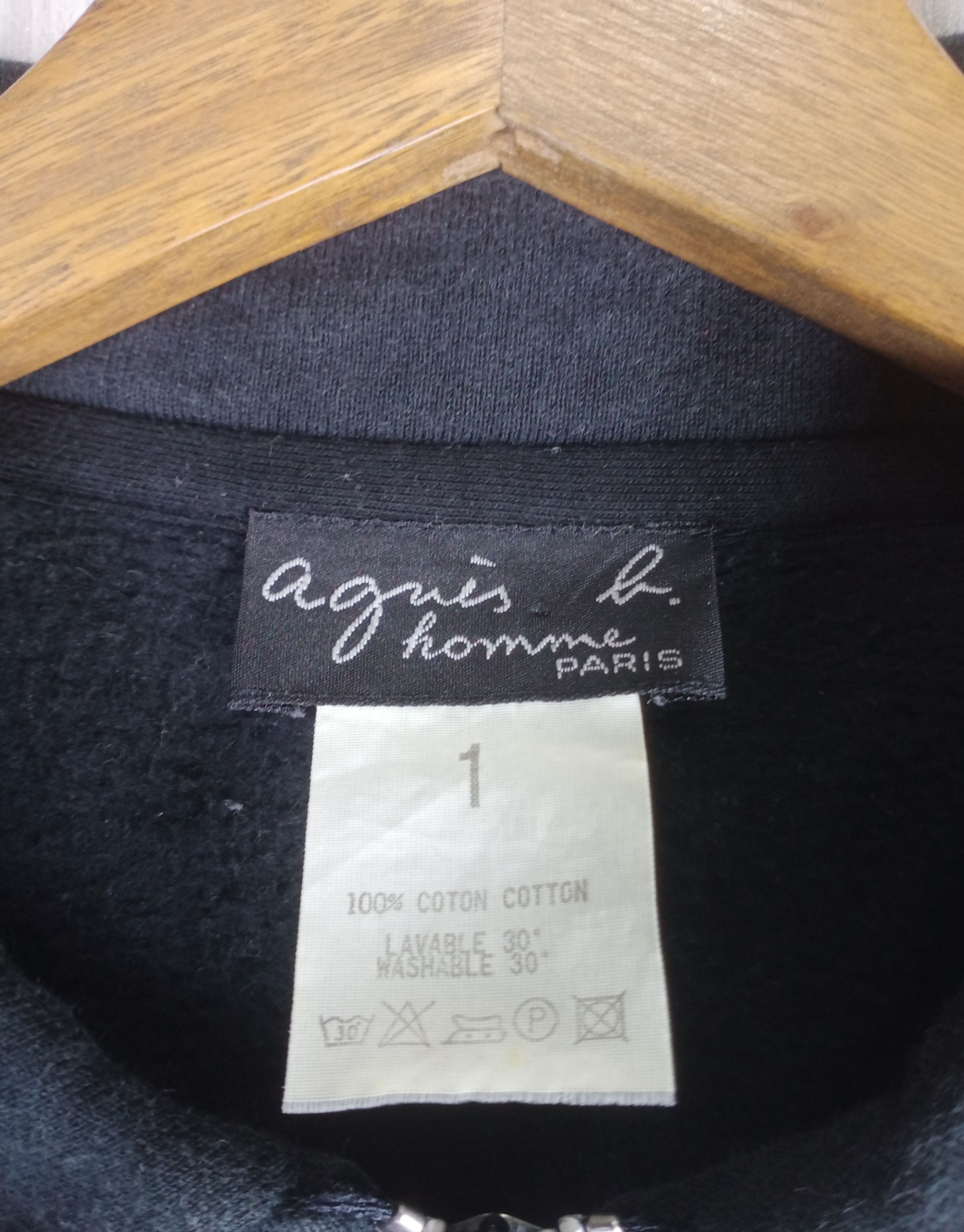 agnes b. Rare Vintage Agnes B. Paris Half Zipper Sweatshirt Size US S / EU 44-46 / 1 - 7 Thumbnail