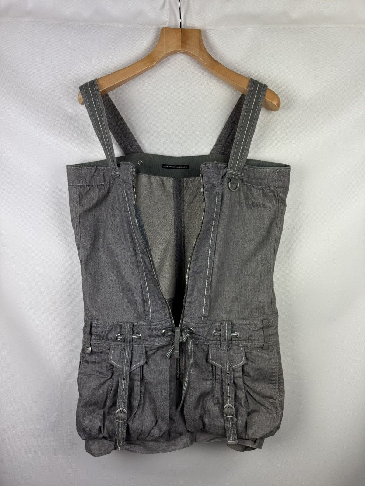 Marithe + Francois Girbaud Marithe Francois Girbaud Avant-Garde Denim Corset Dress Size XL / US 12-14 / IT 48-50 - 23 Thumbnail