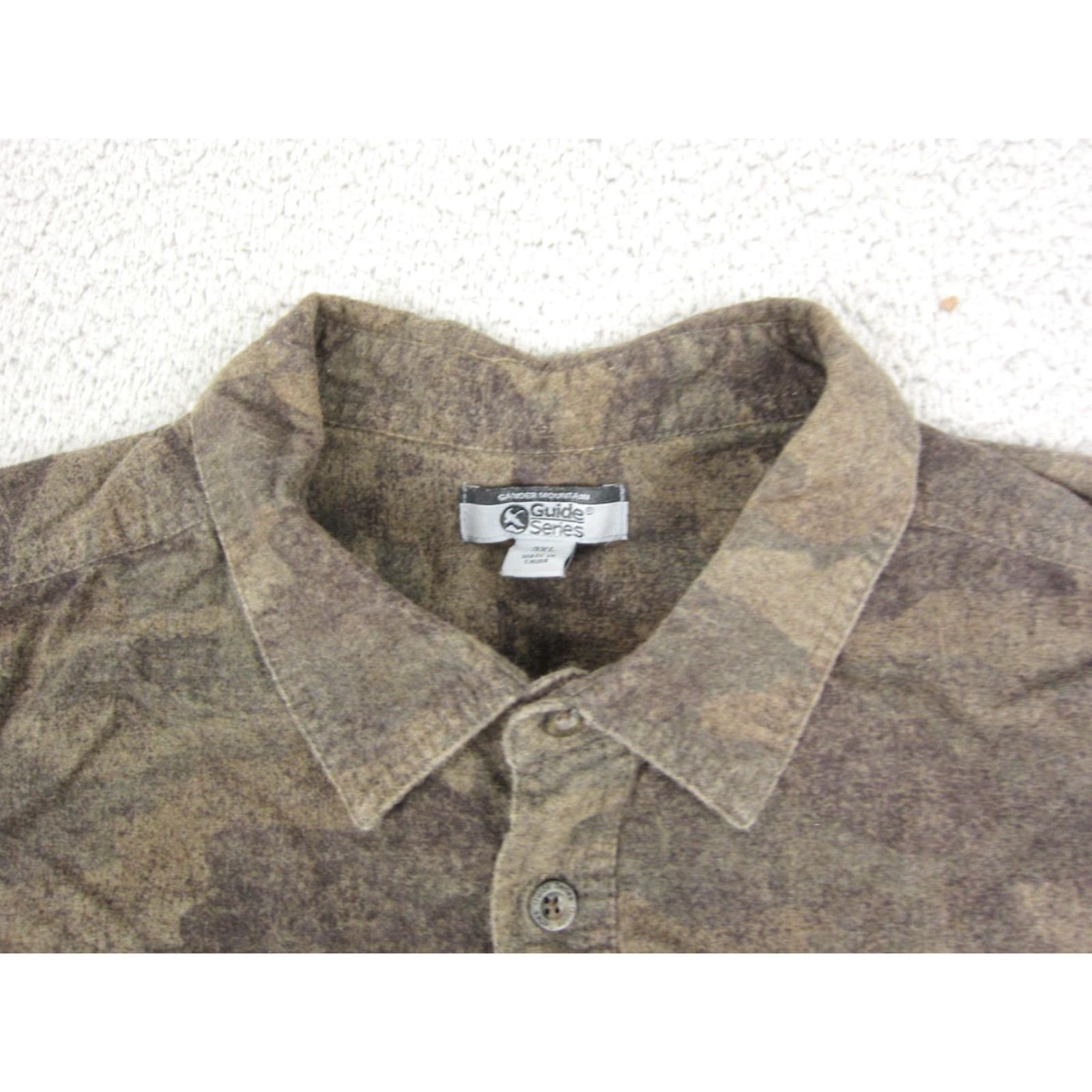 Vintage Guide Series Chamois Flannel Shirt Mens 3XL XXXL Brown Camouflage Cotton Shirt Mens 3XL Brown Camouflage Cotton Flannel Chamois Guide Series Shirt CSS Size US XXL / EU 58 / 5 - 4 Thumbnail