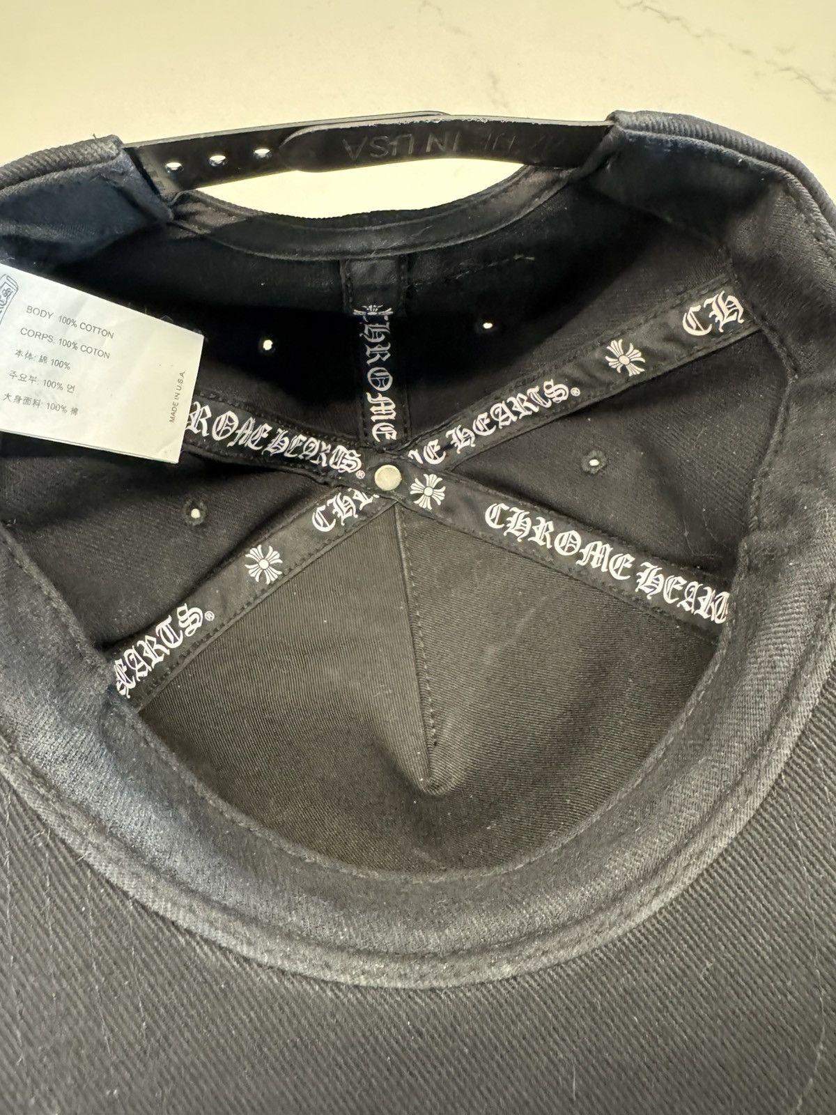 Chrome Hearts Chrome Hearts RS3 Baseball Hat –Black with Dagger Embroidery Size ONE SIZE - 15 Thumbnail
