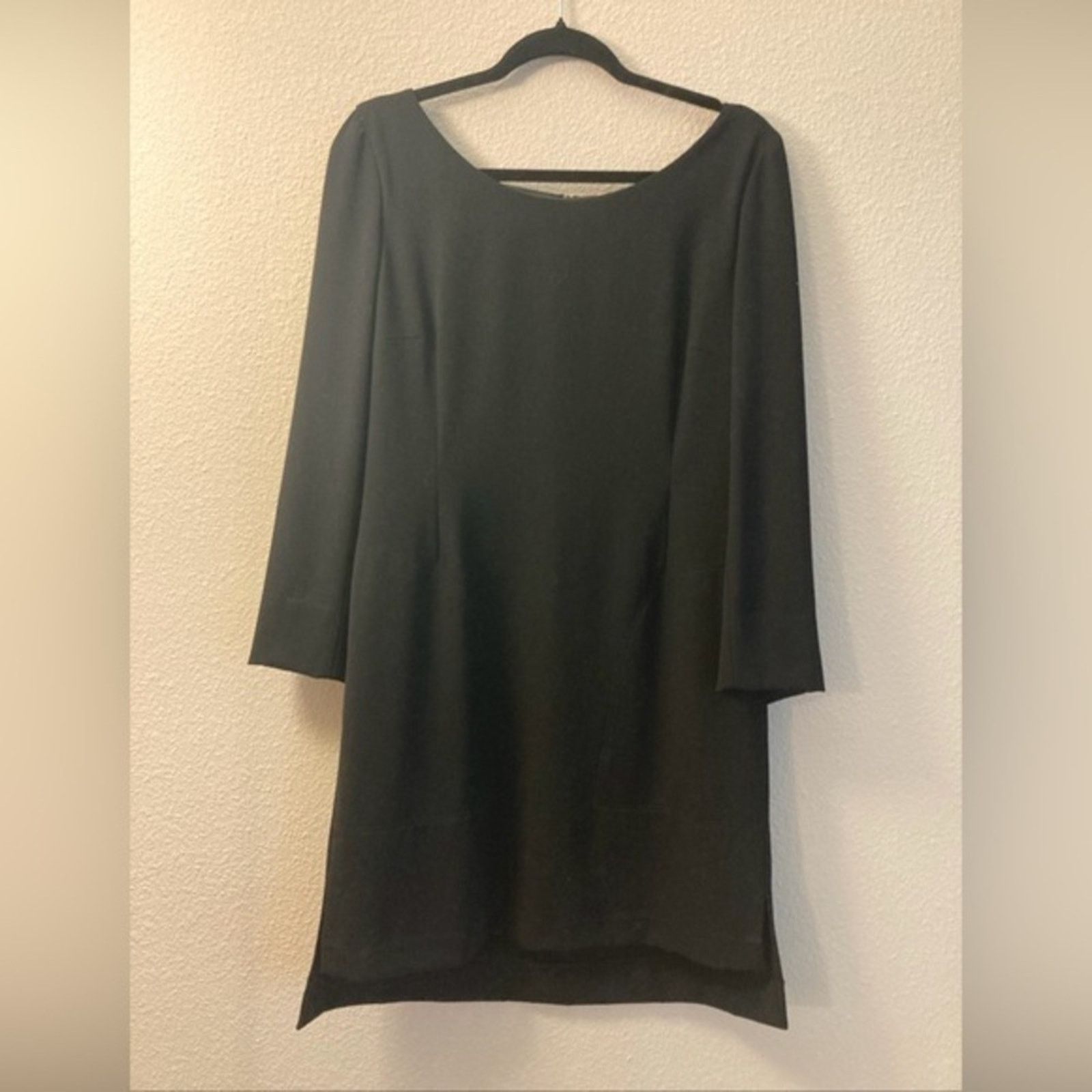 Moschino Moschino couture black long sleeve pocket dress Size L / US 10 / IT 46 - 1 Thumbnail
