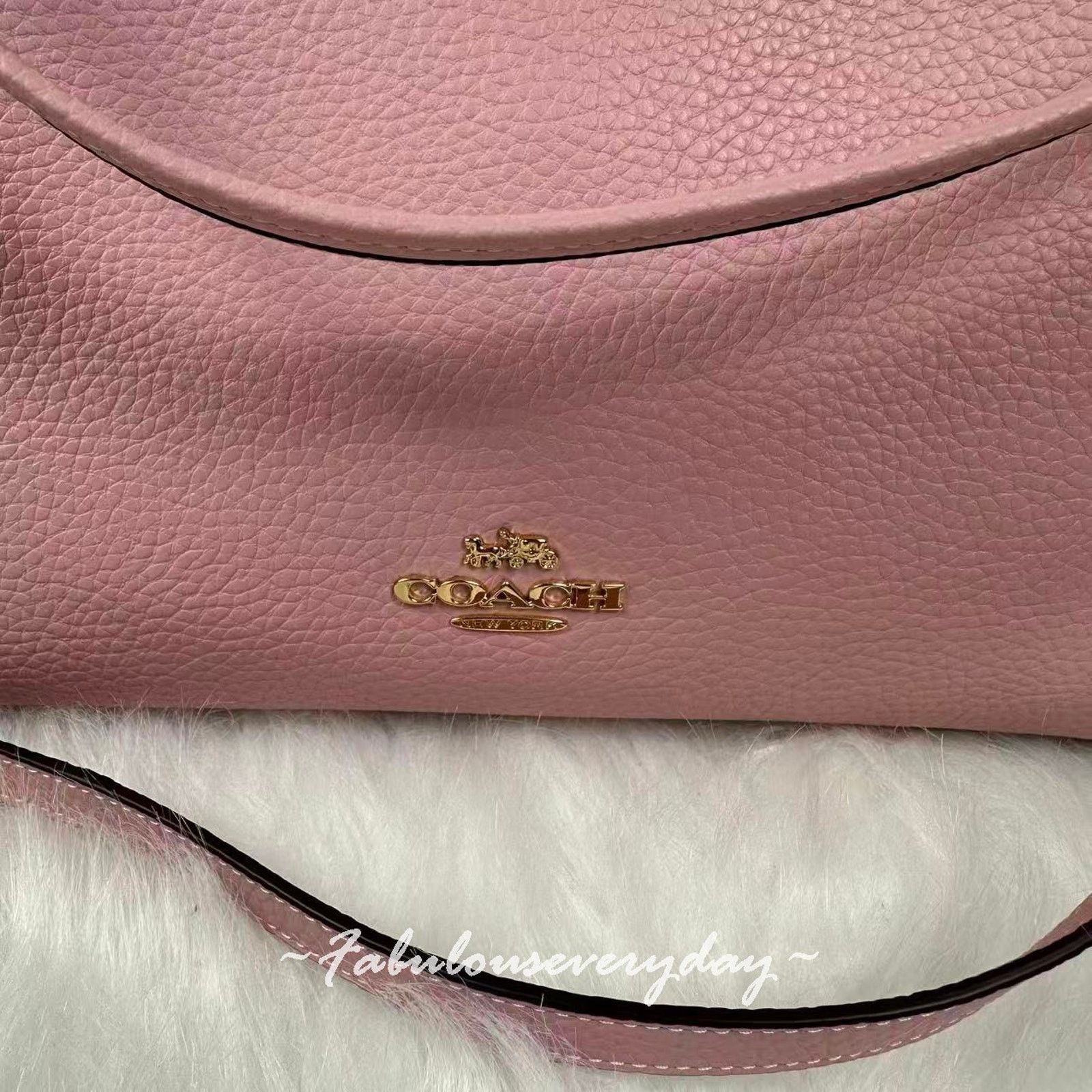 Coach Coach Laurel Shoulder Bag Crossbody Leather CR148 Pink NWT Size ONE SIZE - 4 Thumbnail