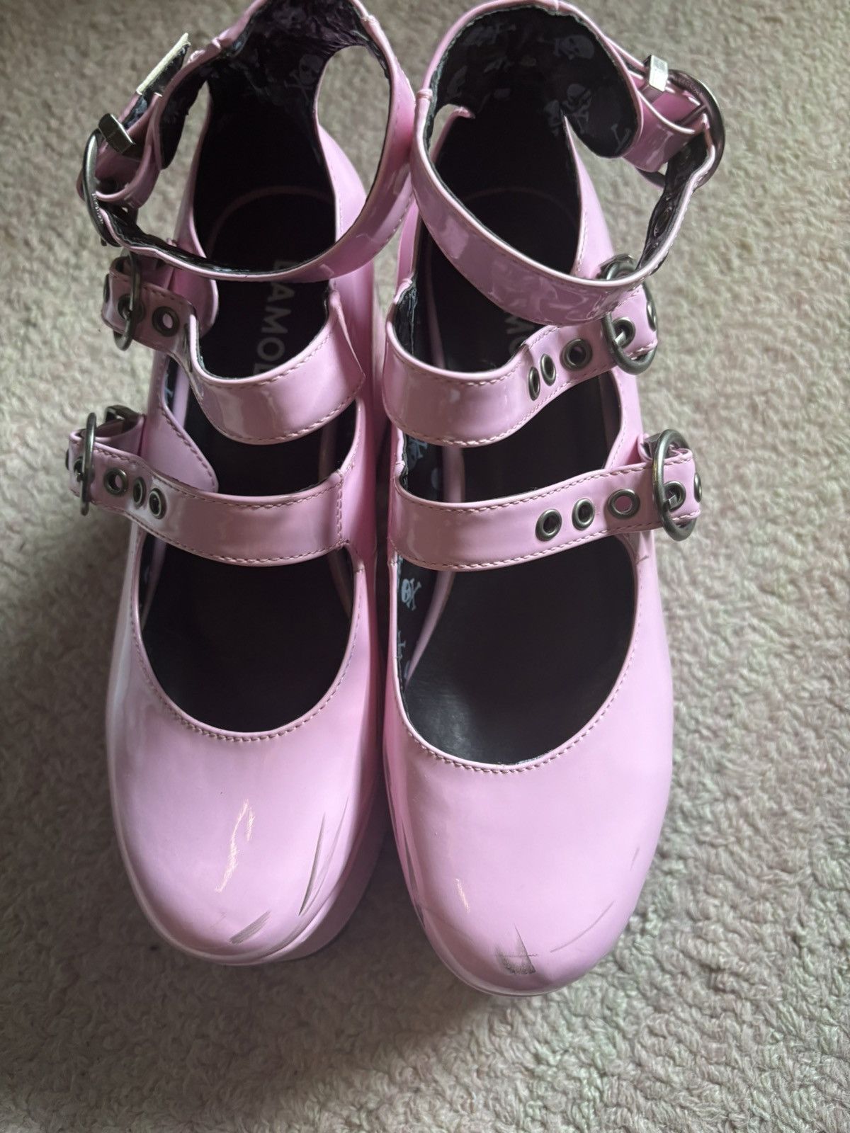 dolls kill pink platforms