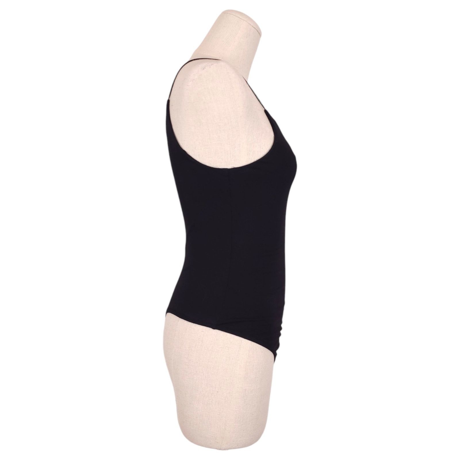 Good American Good American One Shoulder Corded Bodysuit Black Sz 2 Size M / US 6-8 / IT 42-44 - 4 Thumbnail