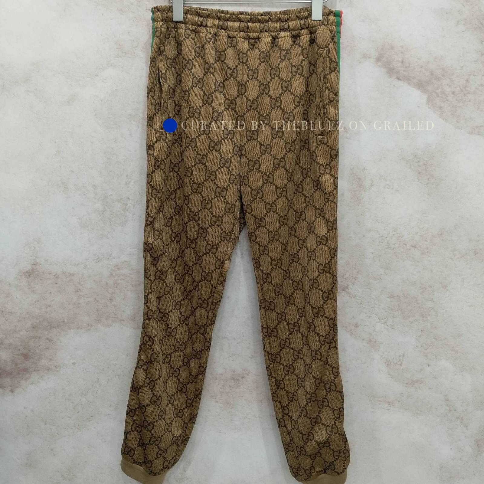 Gucci Monogram Jersey Joggers in Brown Size US 30 / EU 46 - 1 Preview