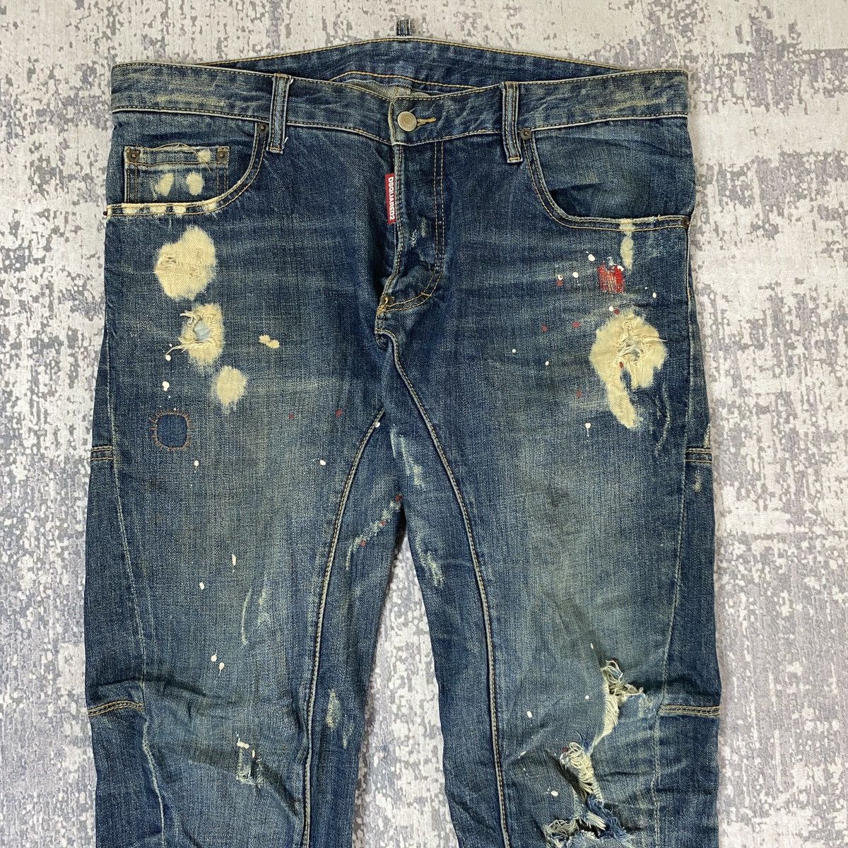 Dsquared2 Dsquared2 Distressed Splatter Denim Pants Size US 36 / EU 52 - 3 Thumbnail