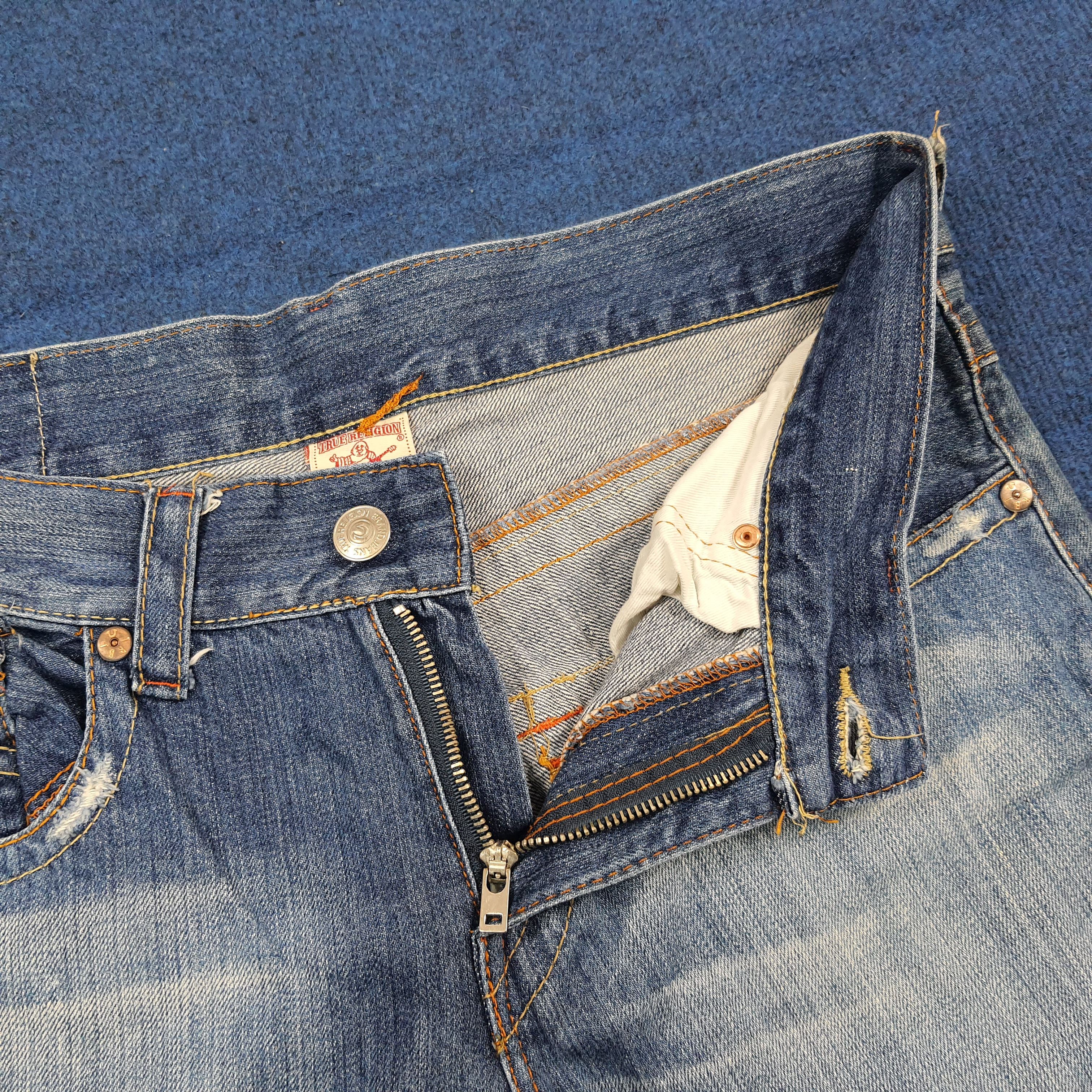 True Religion Vintage True Religion Joey Big Rig Jeans Grunge C297N18 Size US 35 - 7 Thumbnail