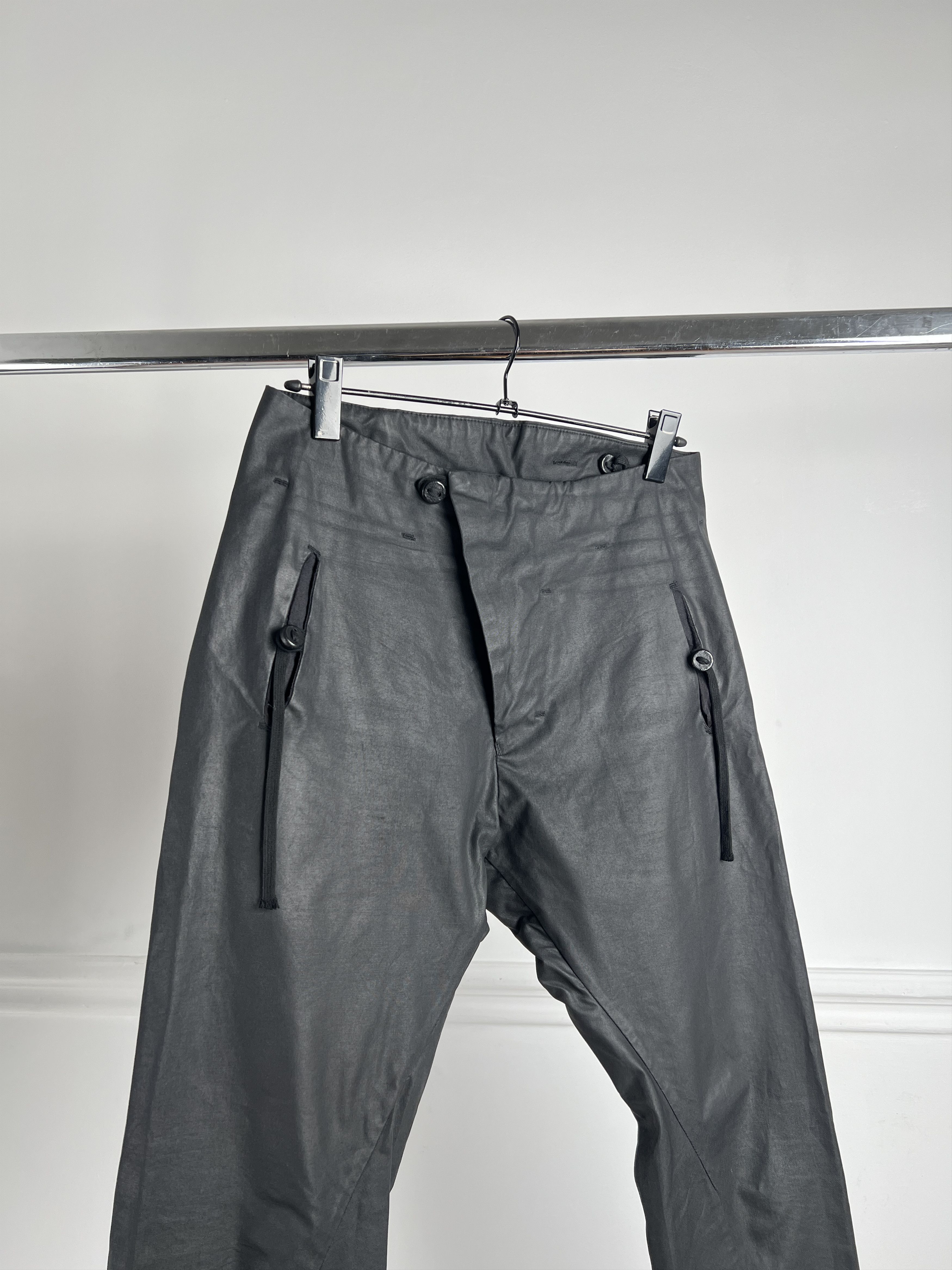 Waxed black Boris Bidjan Saberi pants